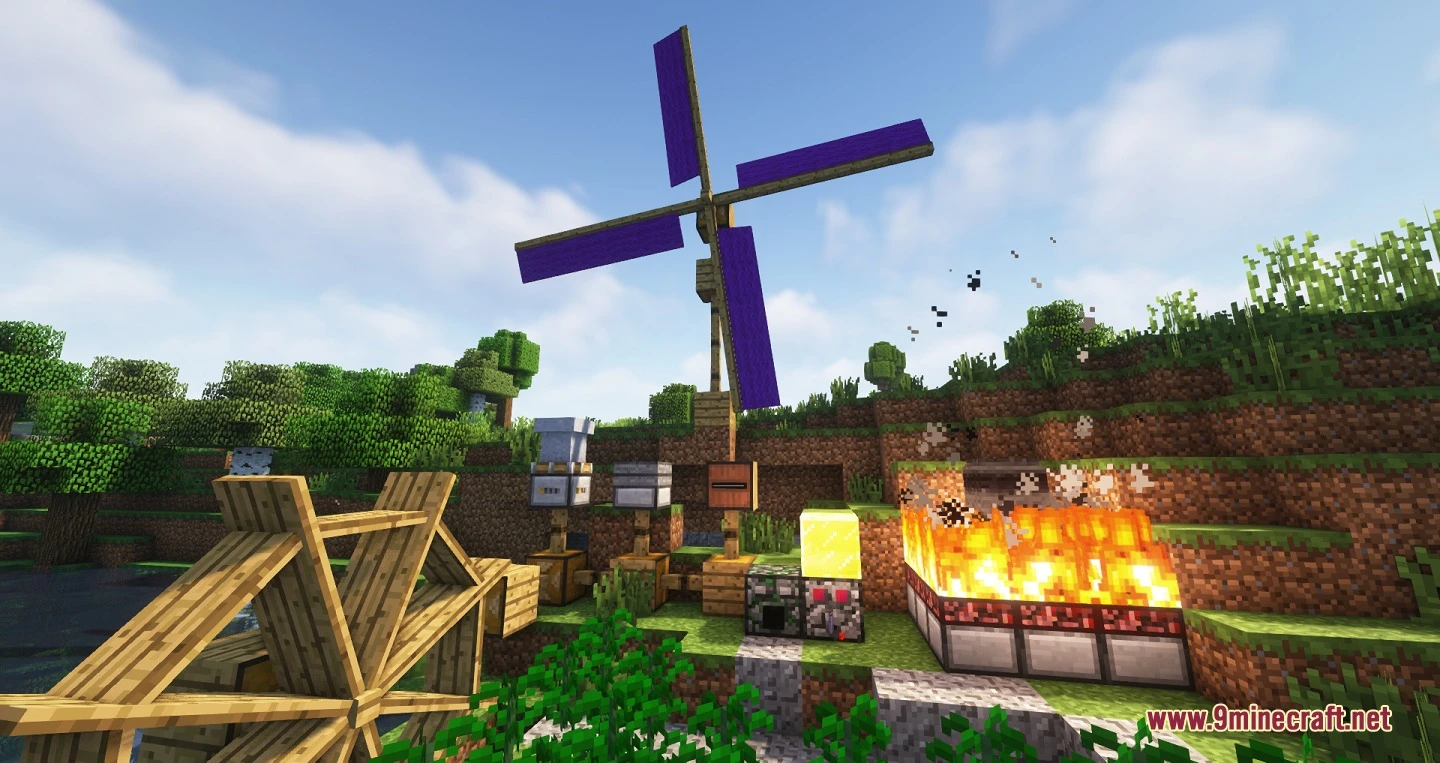 Better With Time Mod (1.21.1) – Automate Your World With Windmills 2 Better with time mod screenshot 1