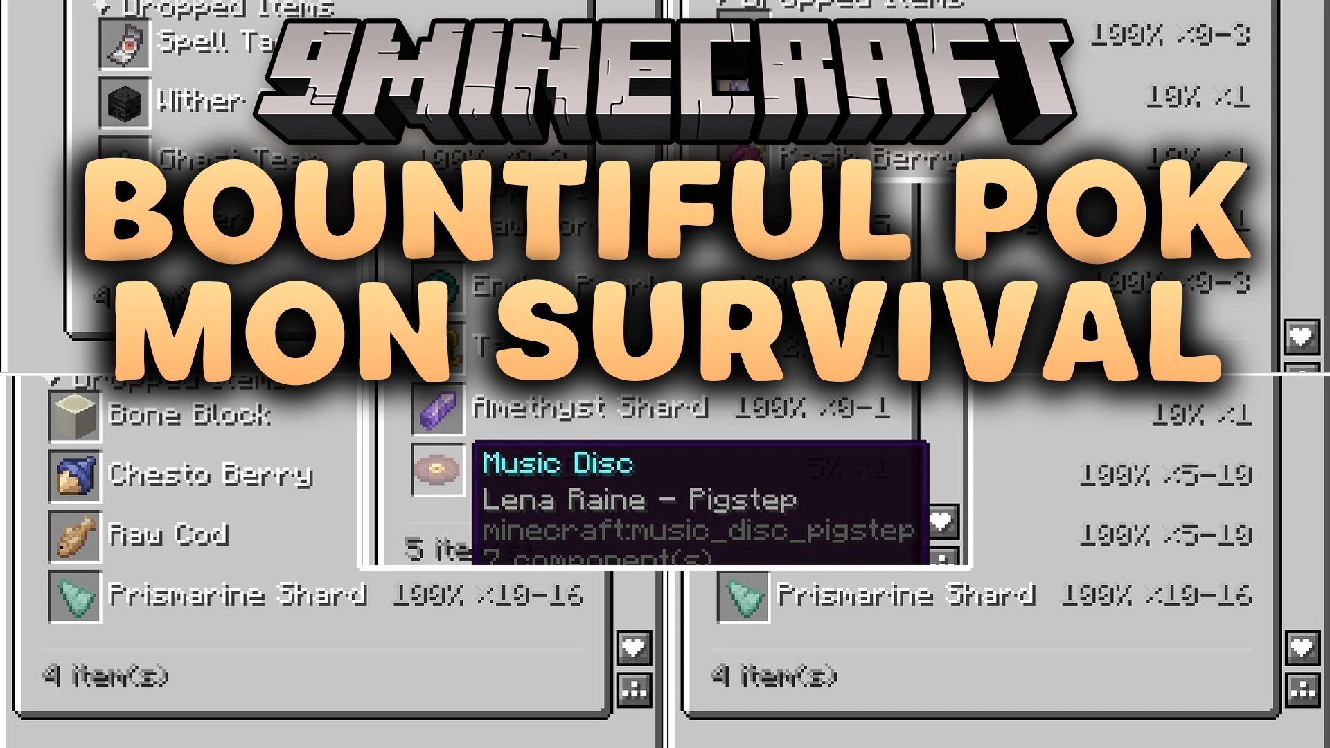 Bountiful Pok Mon Survival Data Pack (1.21.11, 1.21.1)