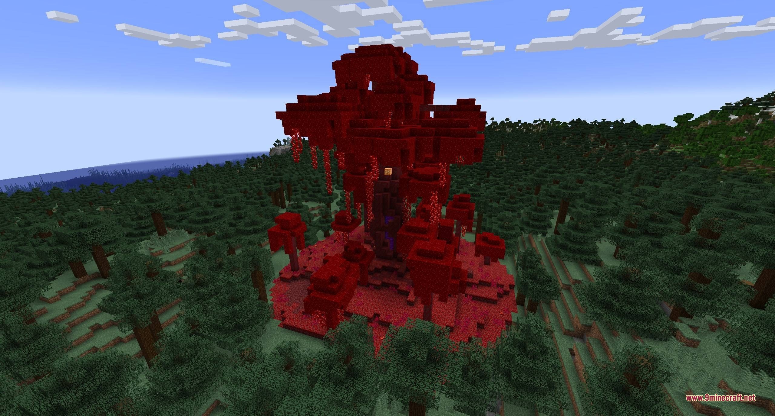 Dimensional Breach Scars Data Pack (1.21.11, 1.20.1) – Find Natural Nether 8 Dimensional breach scars data pack adds a crimson forest portal to the overworld