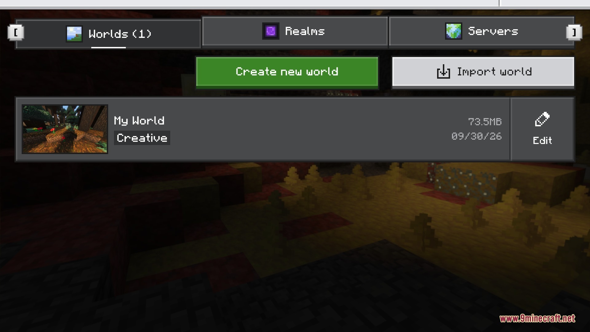 Enhanced Point Lights Color Remastered Shader (26.X, 1.21) 2 Enhanced point lights color remastered main menu showing the pack's own logo