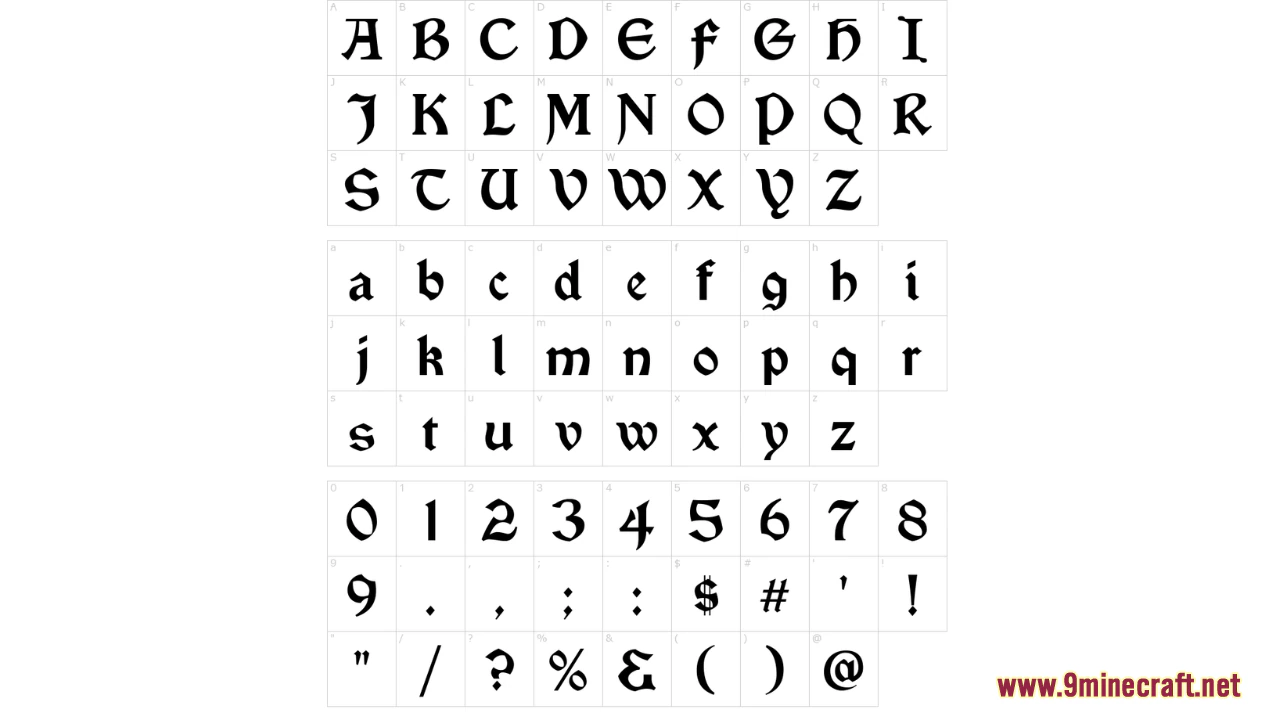 Gothic medieval rpg font screenshots 10