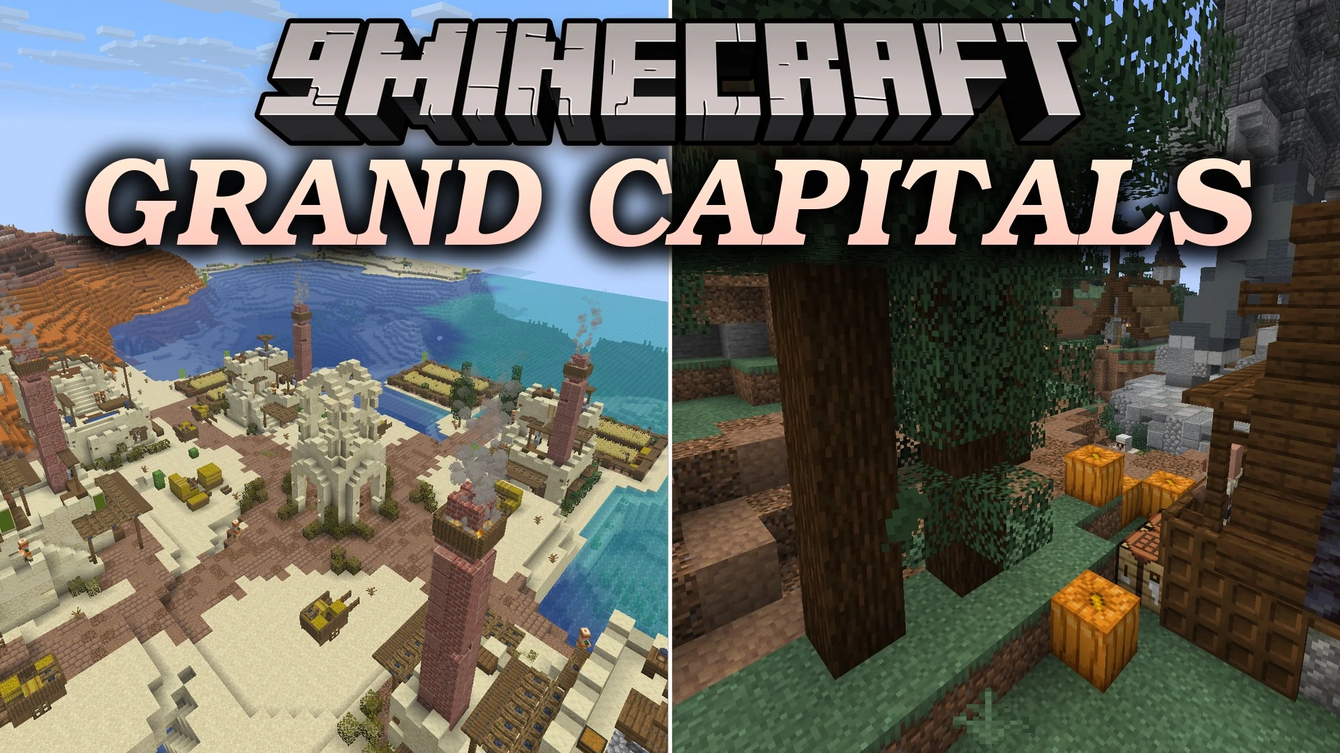 Grand Capitals 9minecraft Data Pack (26.3) – Giant Capital Cities Replace Vanilla Towns