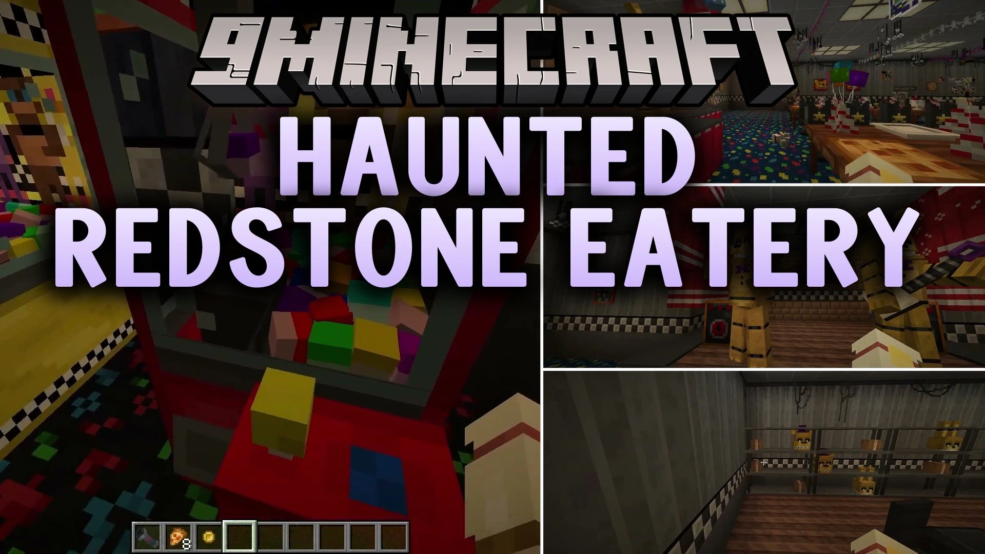 Haunted Redstone Eatery Map (26.3, 1.20.1) – Survive the Animatronic Diner