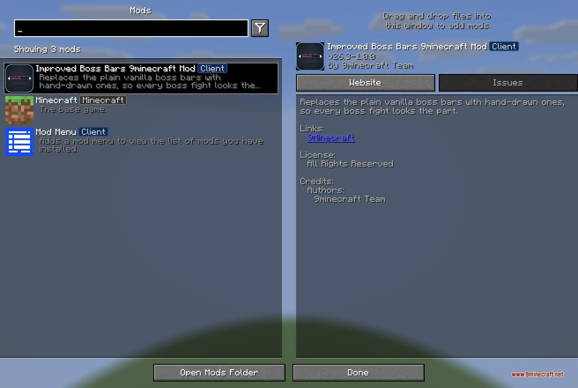 Improved Boss Bars 9Minecraft Mod (26.3) – Unique Health Bars For Every Boss Fight 2 Improved boss bars 9minecraft mod screenshot 1