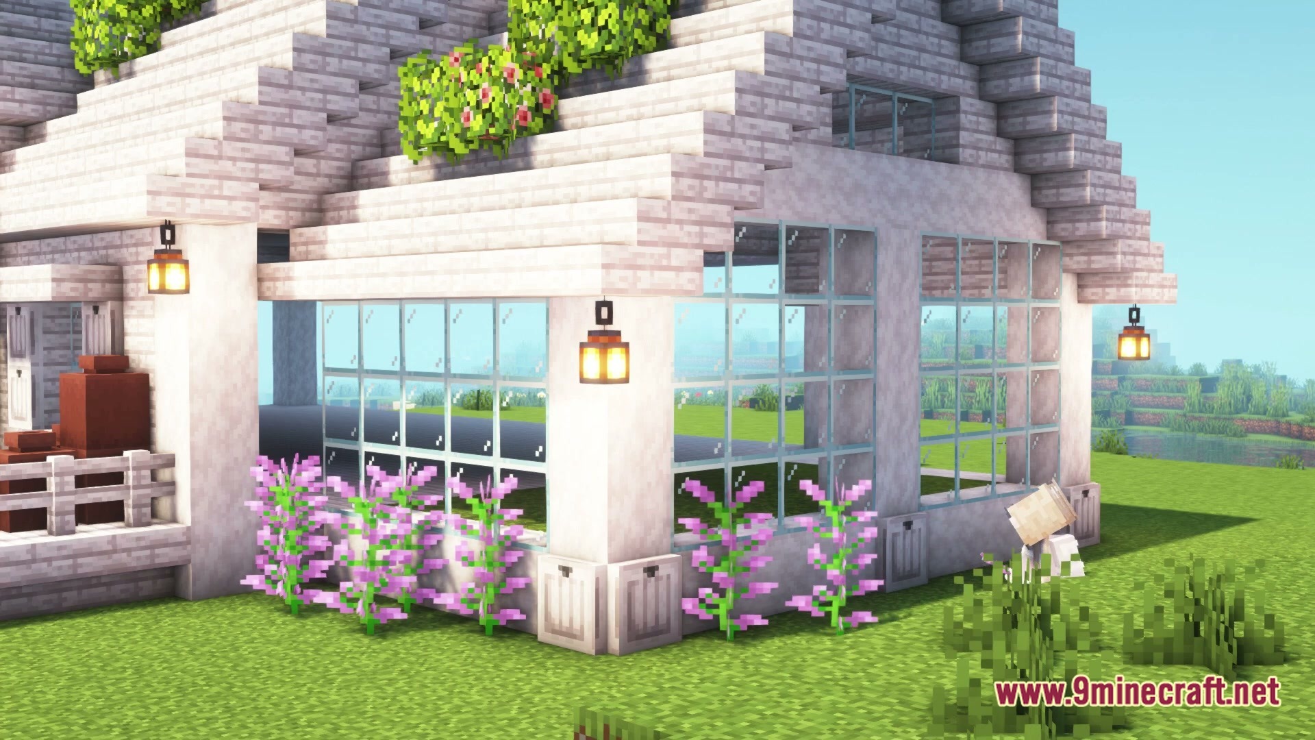 Modern mizuno's pale oak house map screenshot 3