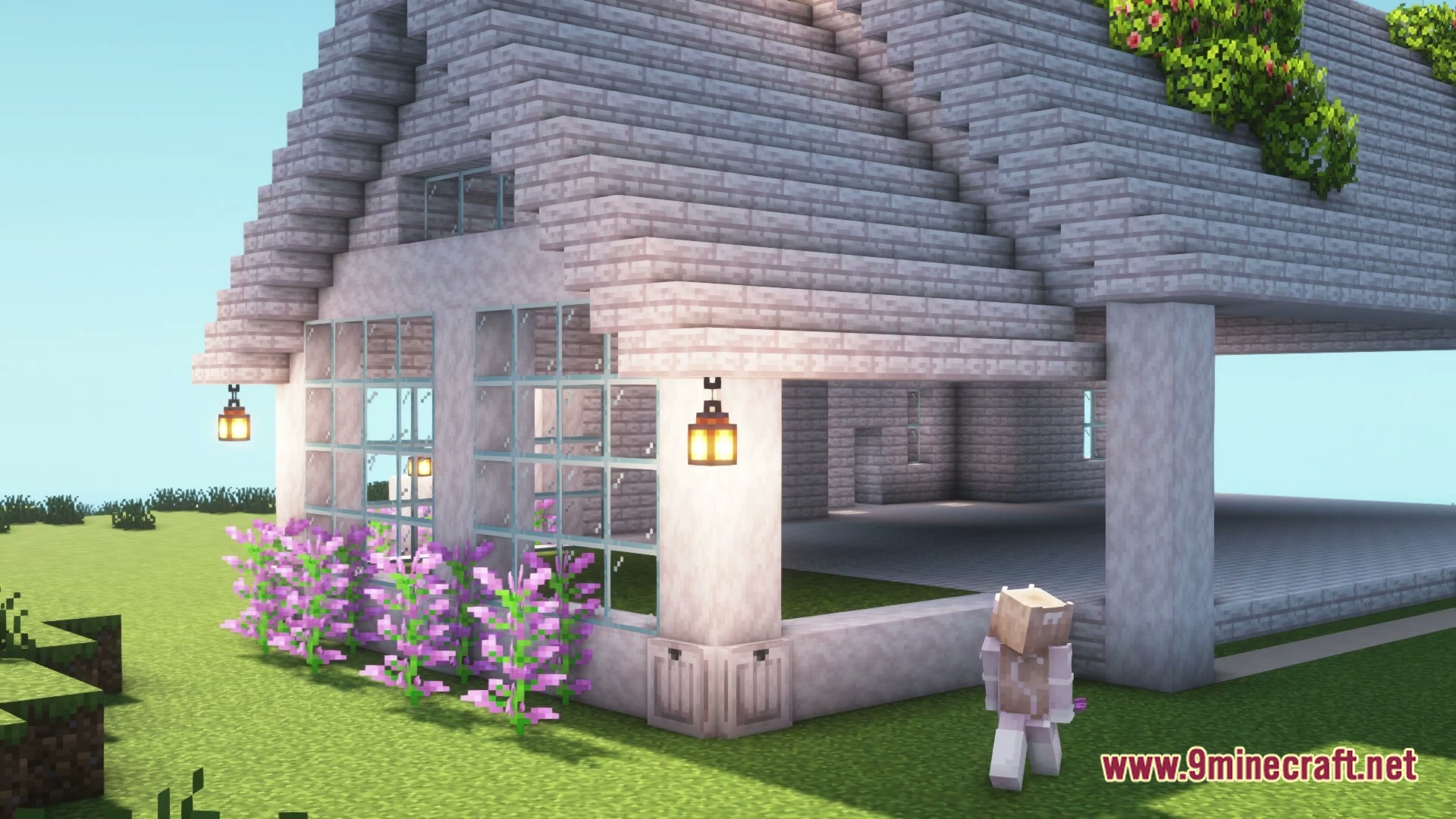 Modern mizuno's pale oak house map screenshot 4