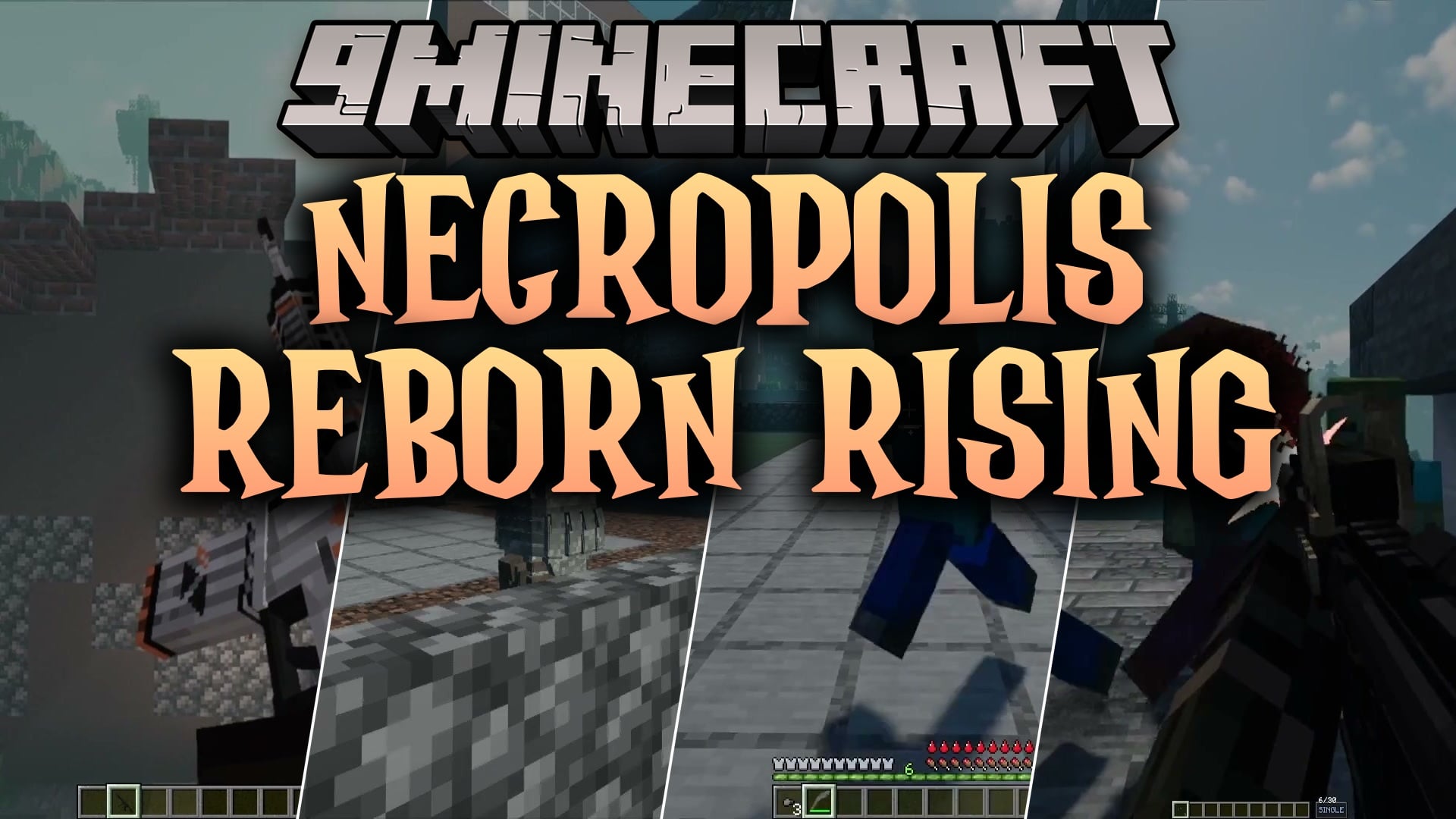 Necropolis Reborn Rising Map (26.2, 1.20.1) – Survive the Zombie Apocalypse