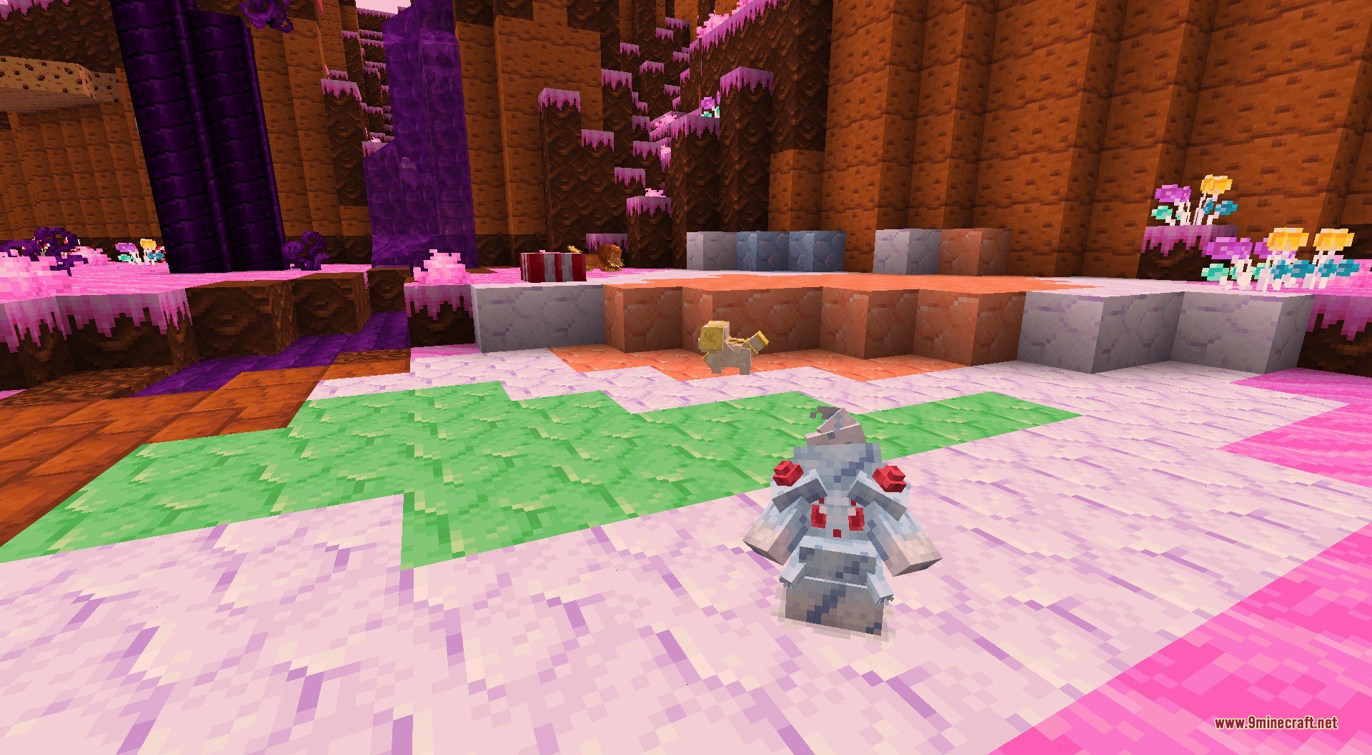 Milcery in the candy cavity biome from primordial pocket monsters data pack