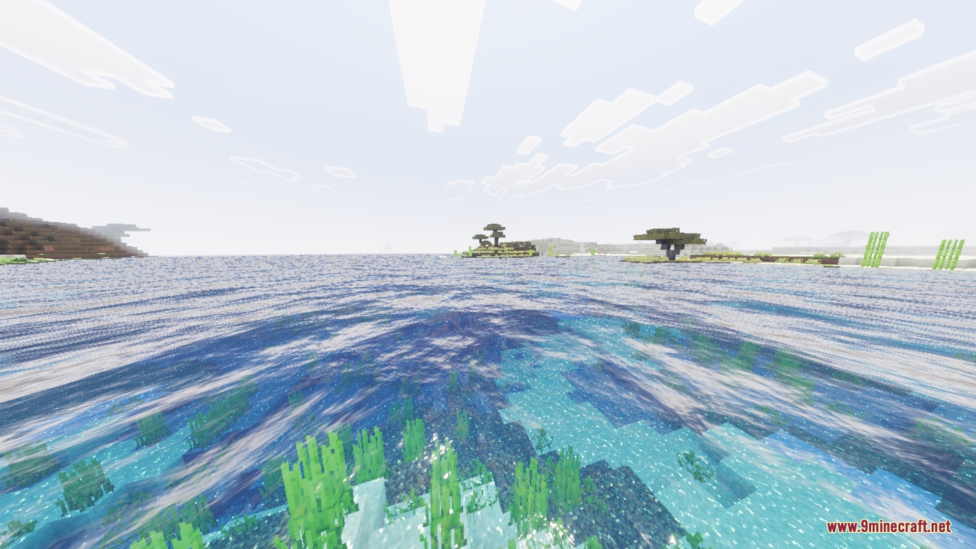 Simple X Aura Shader (26.X, 1.21) – Warm Sunset Lighting And Reflective Water 5 Simple x aura shader screenshot 3