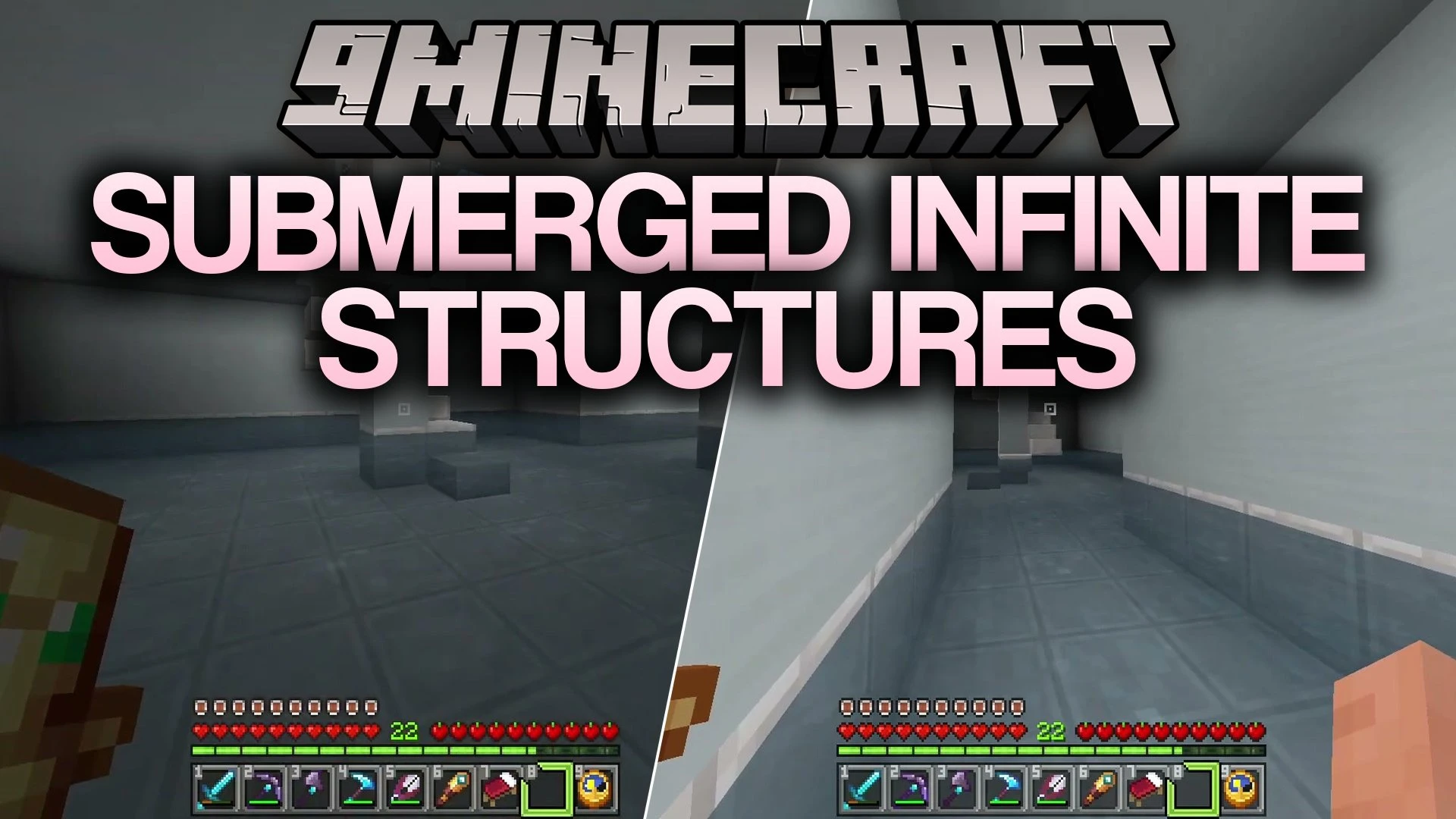 Submerged Infinite Structures Map (26.3, 1.20.1) – Survive the Poolrooms Maze