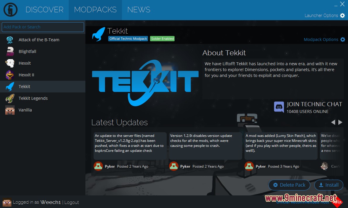 Technic Launcher (26.2, 1.20.1) – Easy Modpacks Install 5 Technic launcher screenshots 4
