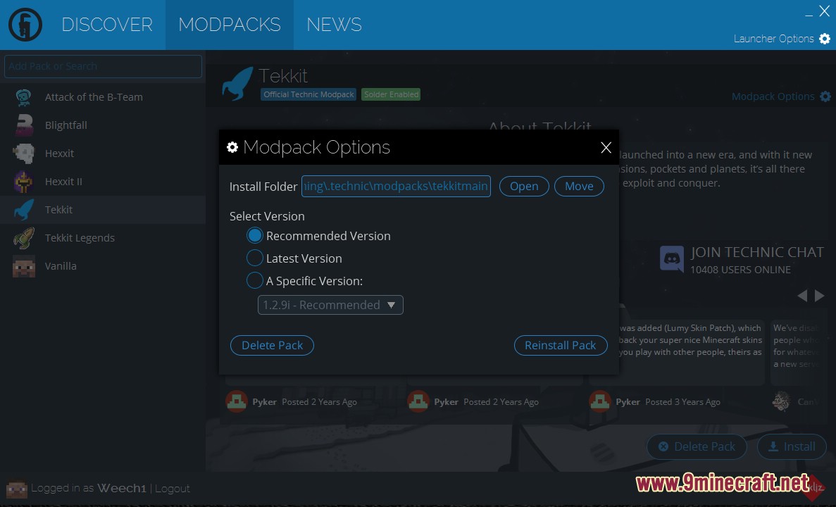 Technic Launcher (26.2, 1.20.1) – Easy Modpacks Install 7 Technic launcher screenshots 6