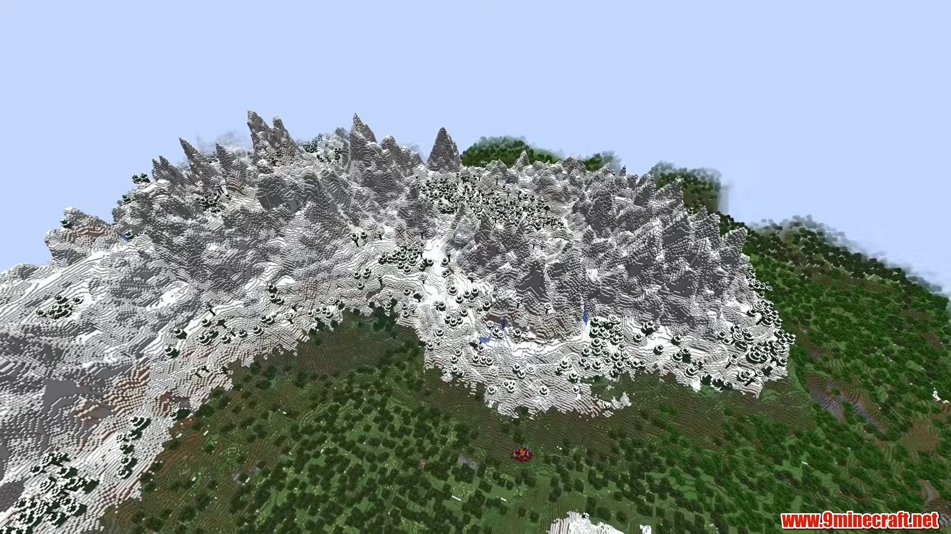 Top 10 Awesome New Seeds For Minecraft 26.2 – Java &Amp; Bedrock Edition 14 Towering jagged mountain wall and birch valley - minecraft seed 8875196576054637802