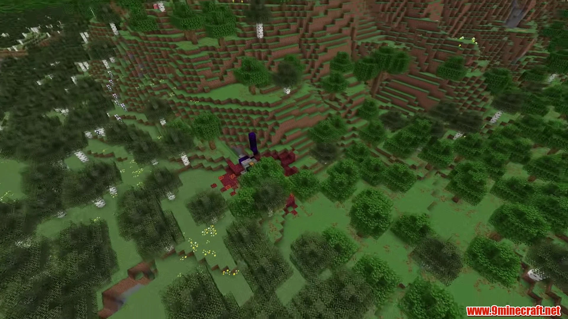 Top 10 Awesome New Seeds For Minecraft 26.2 – Java &Amp; Bedrock Edition 16 Cascading ravine river village and ruined portal - minecraft seed 6362754460975627172