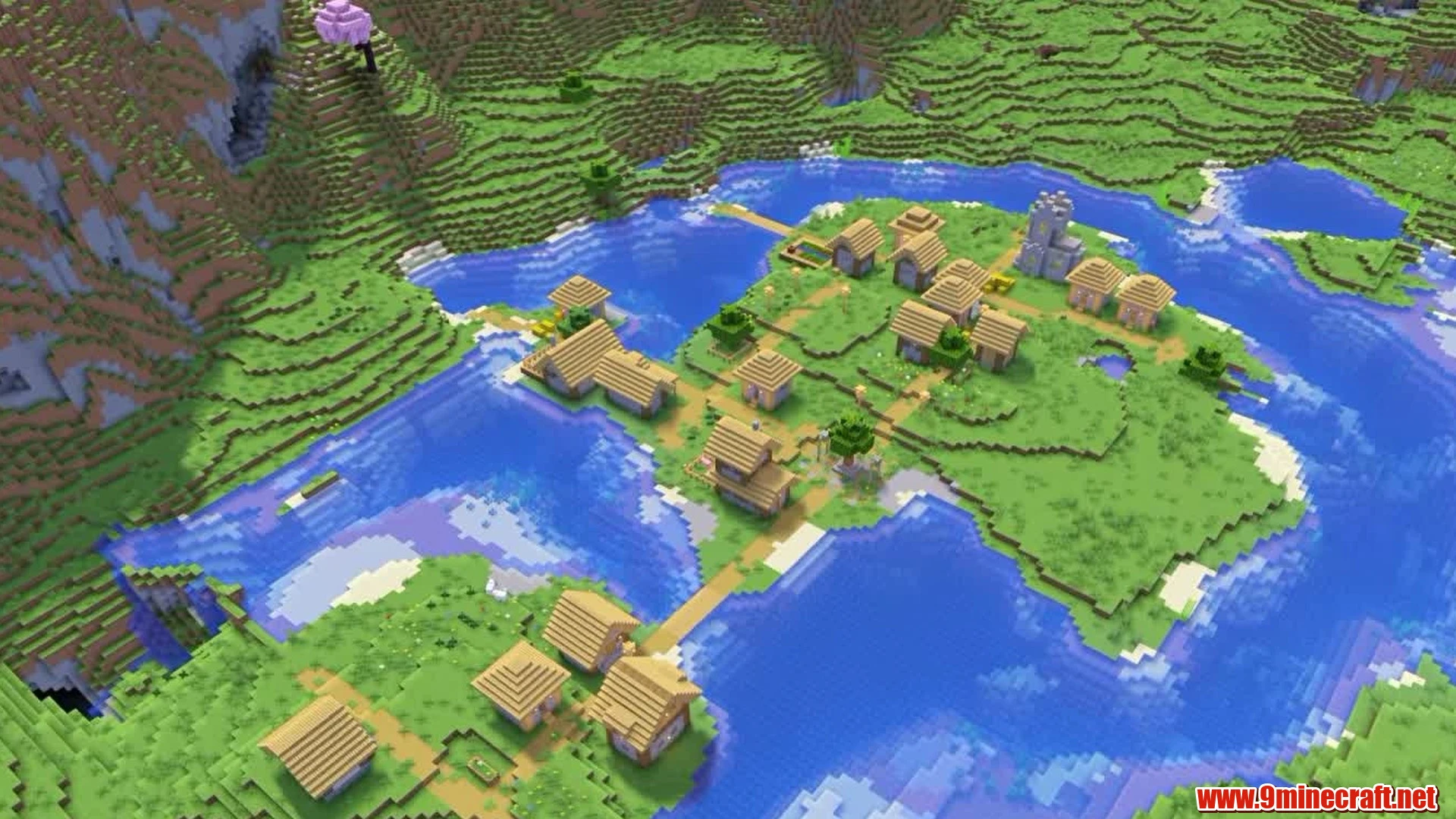Top 15 Best New Seeds For Minecraft 26.2 – Java &Amp; Bedrock Edition 12 Valley village in forest - minecraft seed 162879397