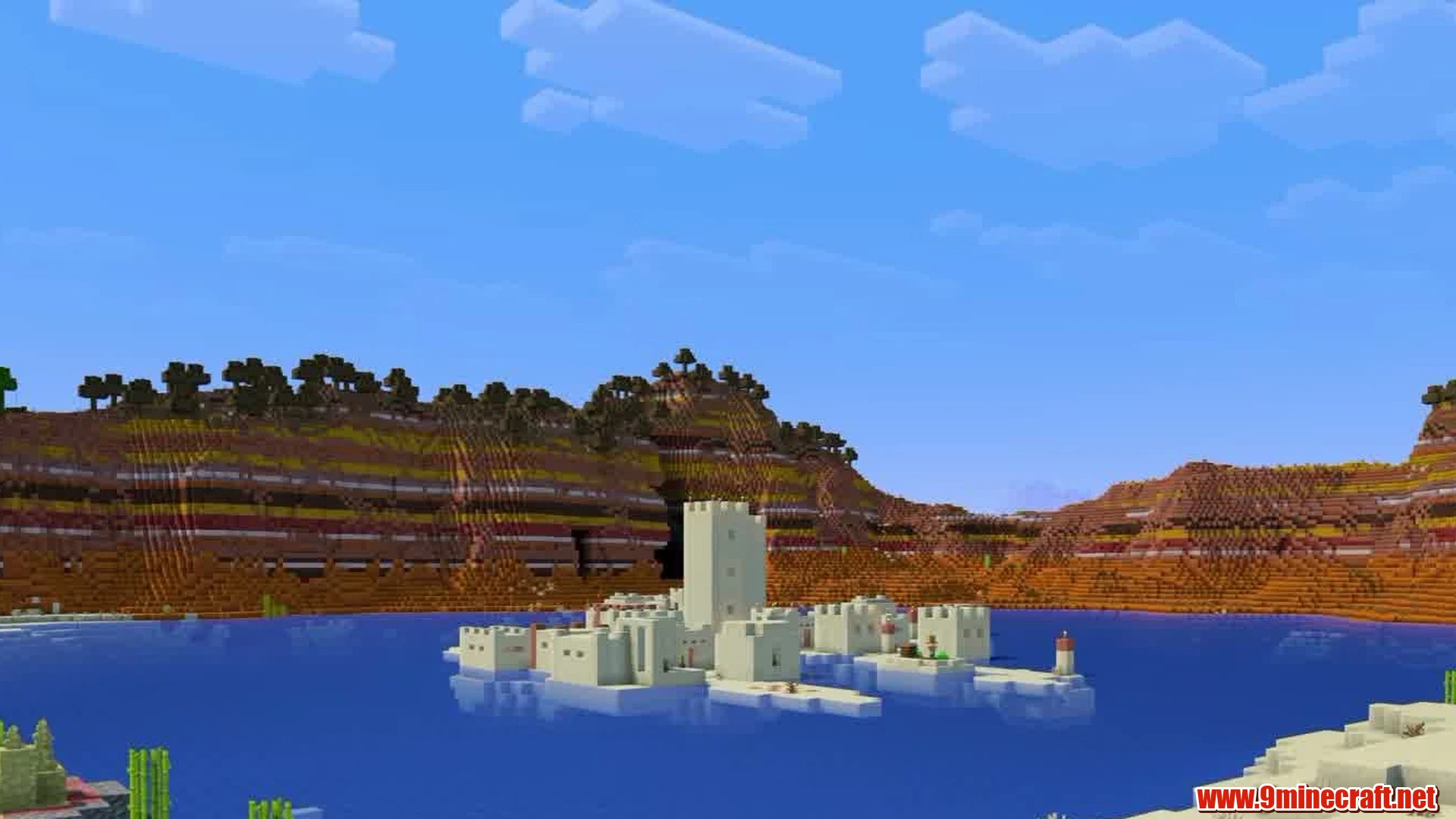 Top 15 Best New Seeds For Minecraft 26.2 – Java &Amp; Bedrock Edition 16 Desert lake village in badlands basin - minecraft seed 11962790004