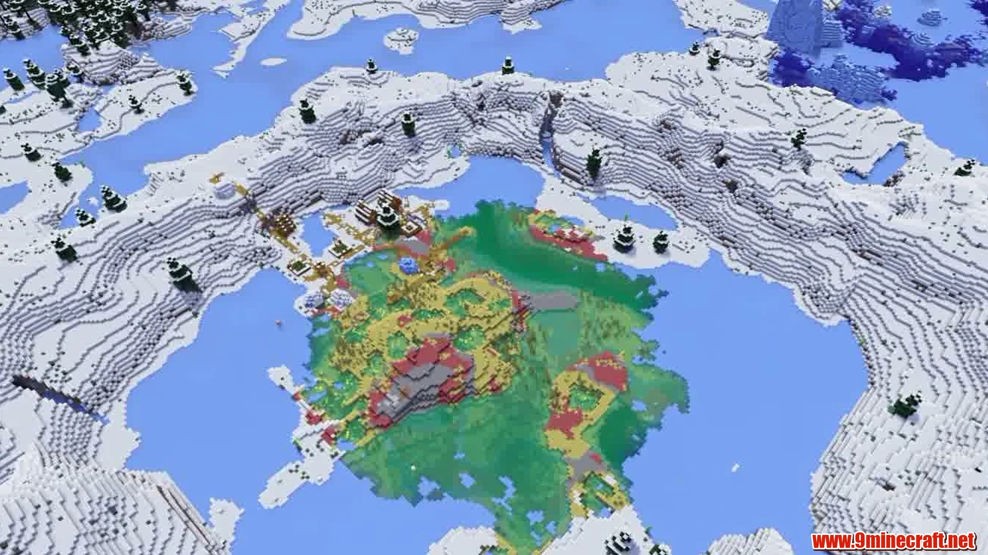Top 15 Best New Seeds For Minecraft 26.2 – Java &Amp; Bedrock Edition 19 Unfrozen sulfur basin & village - minecraft seed 6551893032894046009