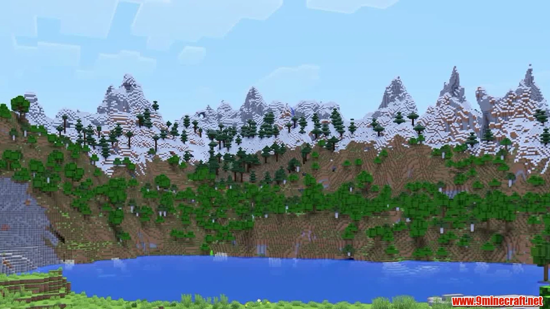 Top 15 Best New Seeds For Minecraft 26.2 – Java &Amp; Bedrock Edition 22 Alpine lake & snowy peaks - minecraft seed 37815891