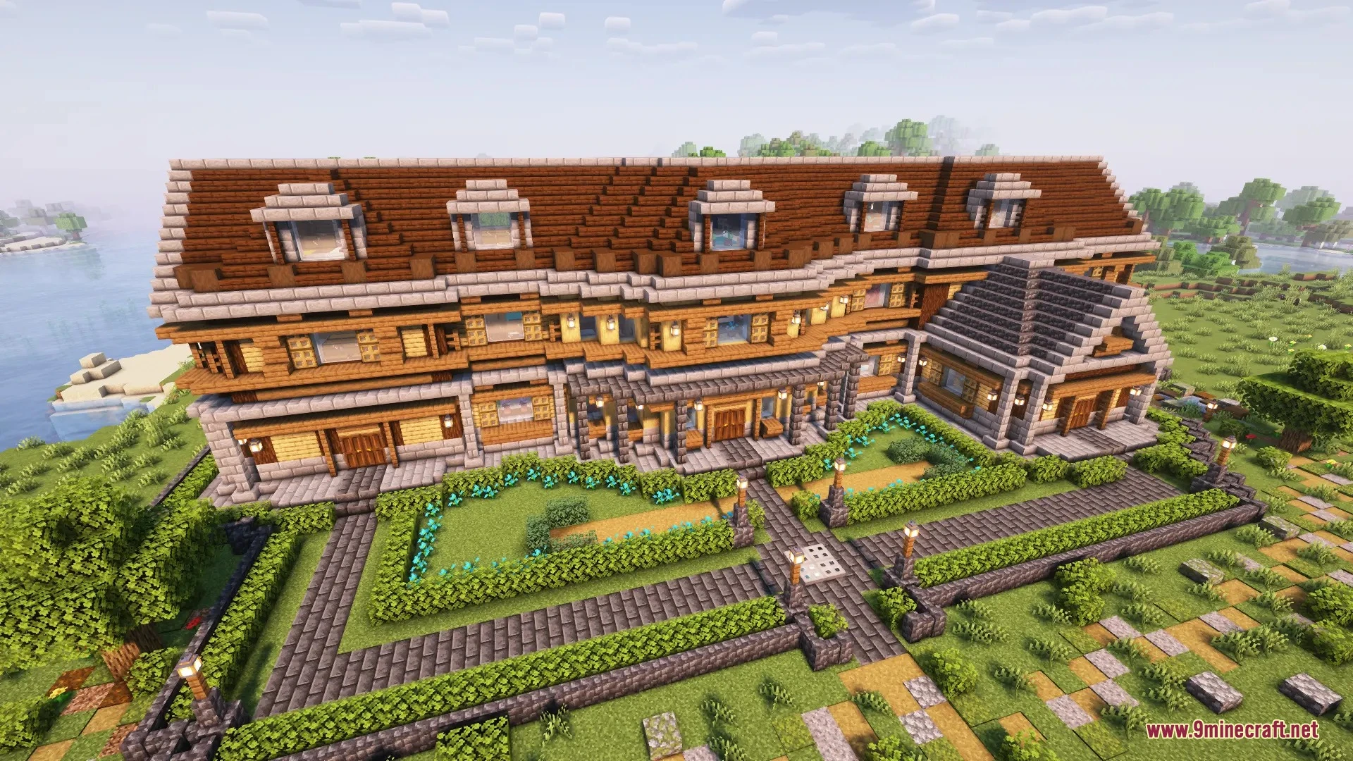 Vex's huge wooden plains house full interior map screenshot 1