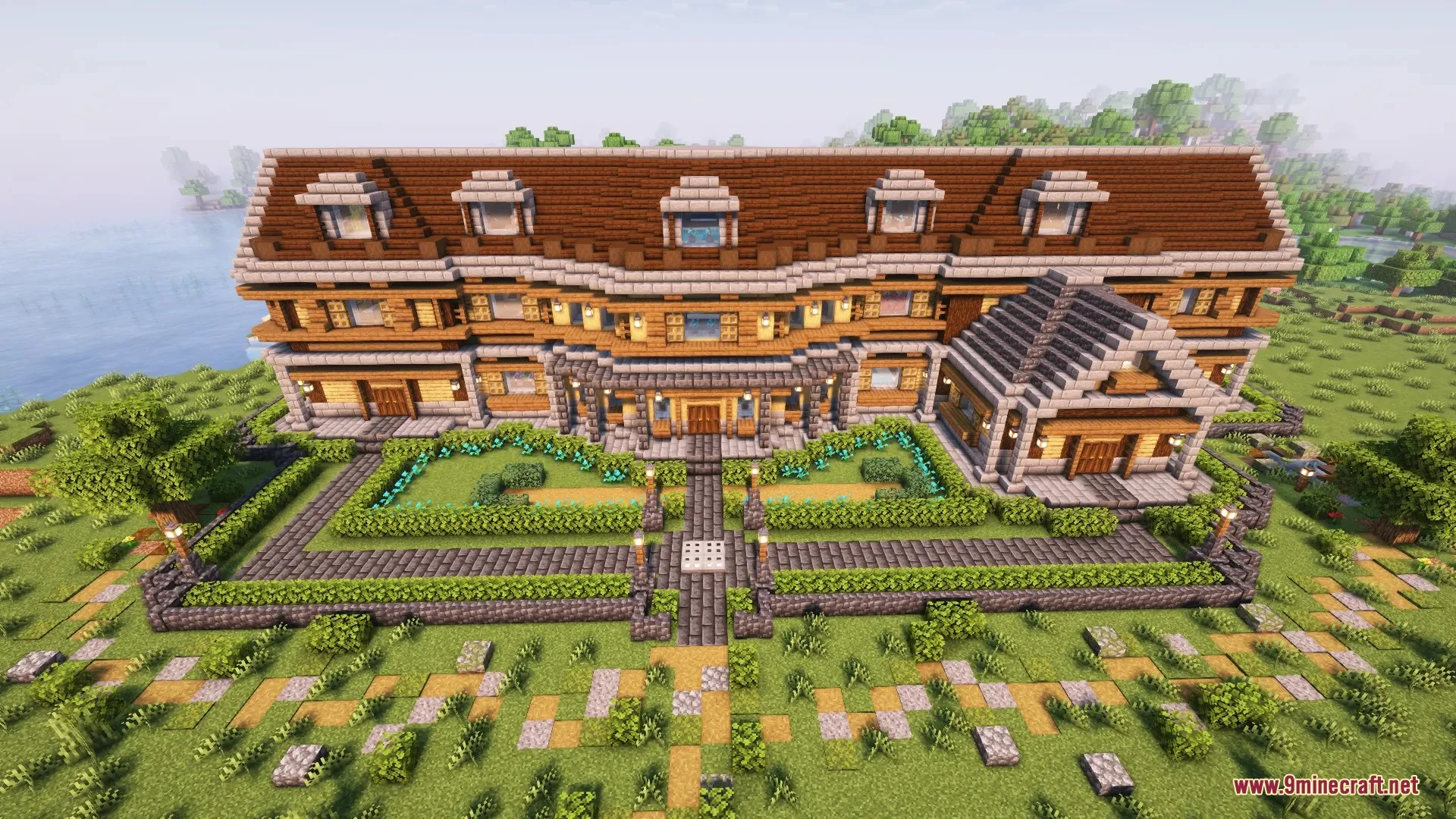 Vex's huge wooden plains house full interior map screenshot 2