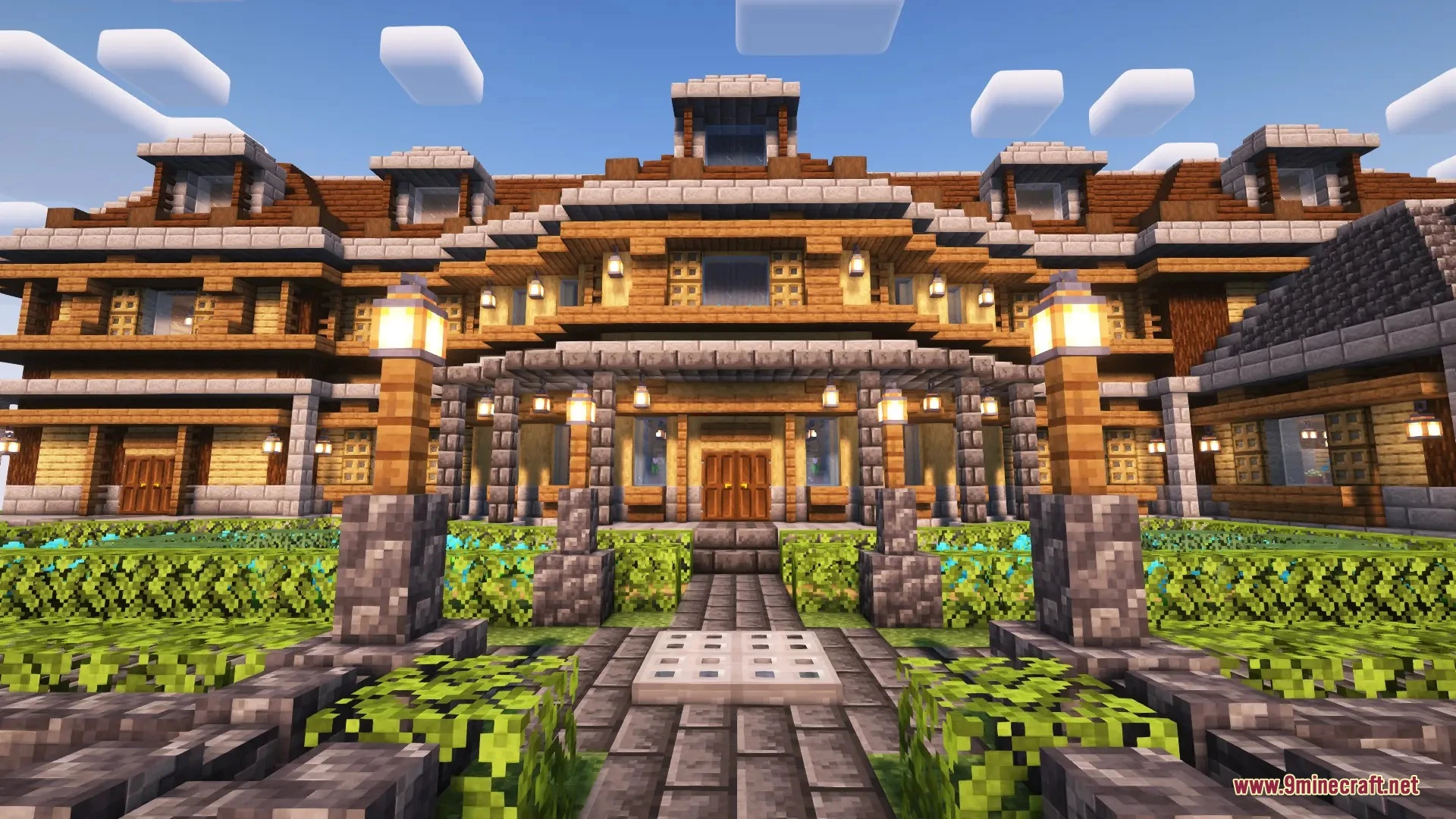 Vex's huge wooden plains house full interior map screenshot 4