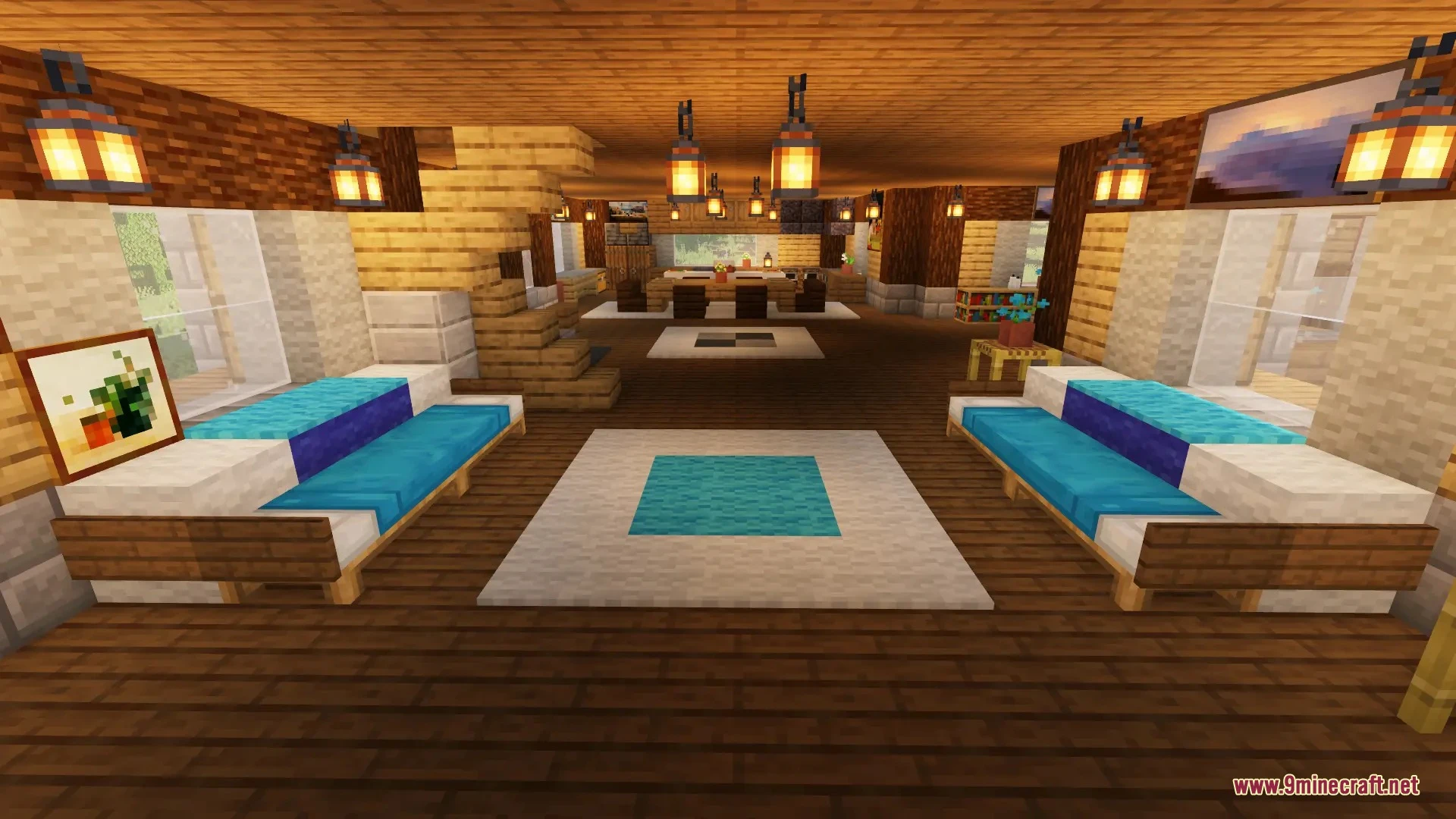 Vex's huge wooden plains house full interior map screenshot 5