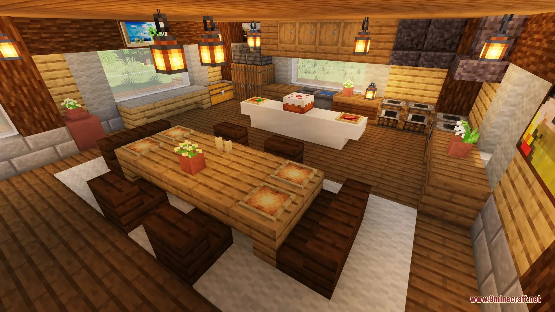 Vex's huge wooden plains house full interior map screenshot 6