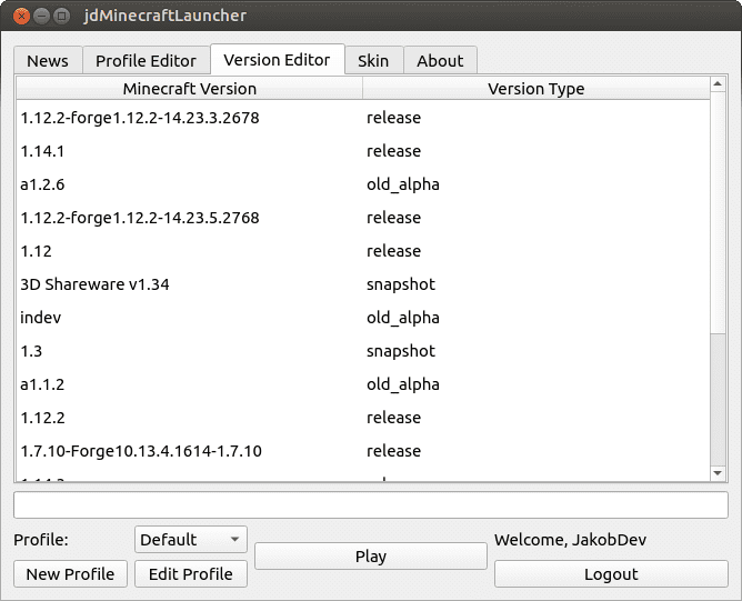 Jdminecraftlauncher (26.2, 1.20.1) – A Classic Styled Minecraft Launcher 2 Jdminecraftlauncher screenshots 1