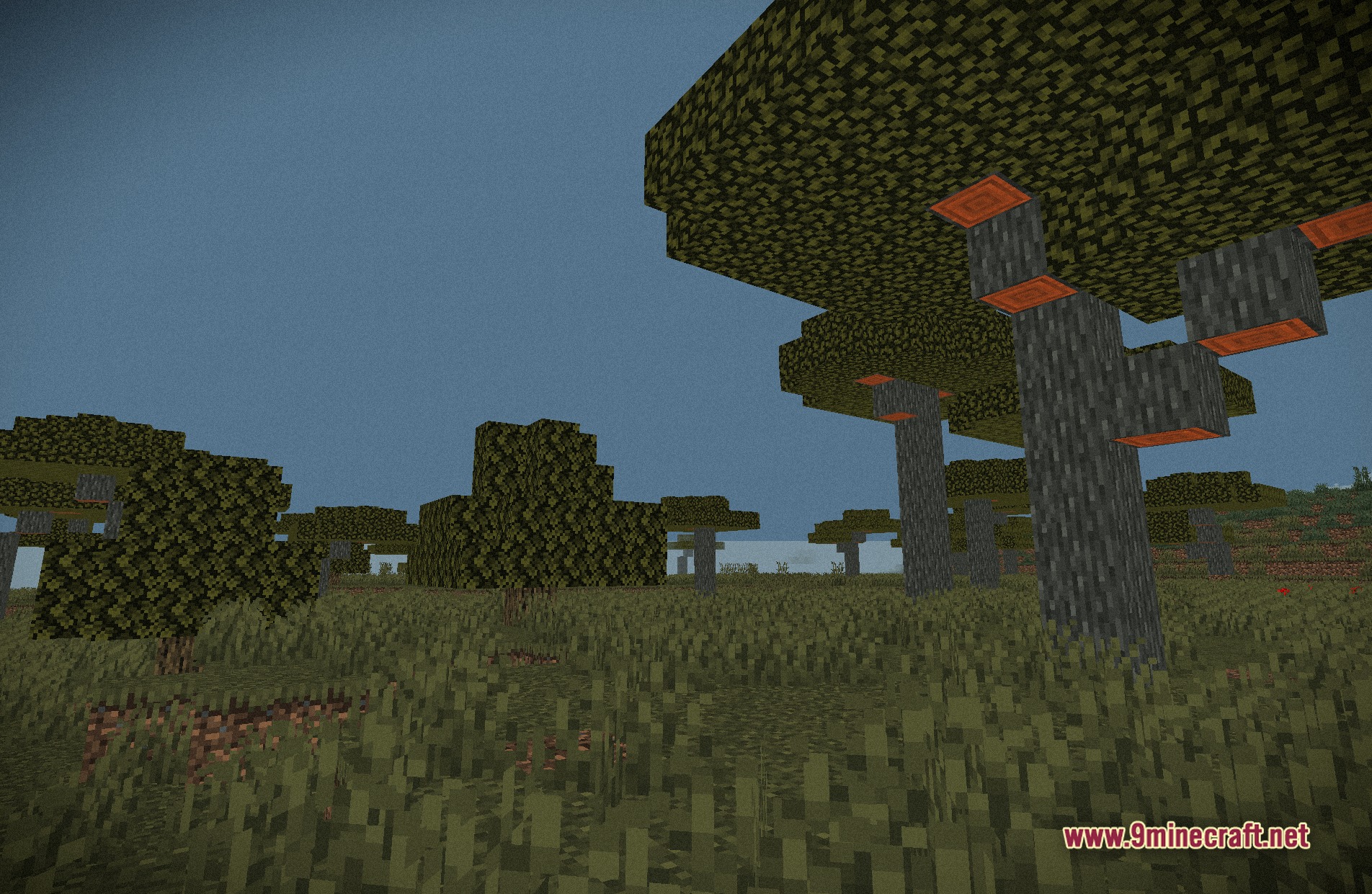 Zombie Horror Shaders (26.2, 1.20.1) – Film Grain With Glowing Red Eyes 8 Zombie horror shaders screenshot 7