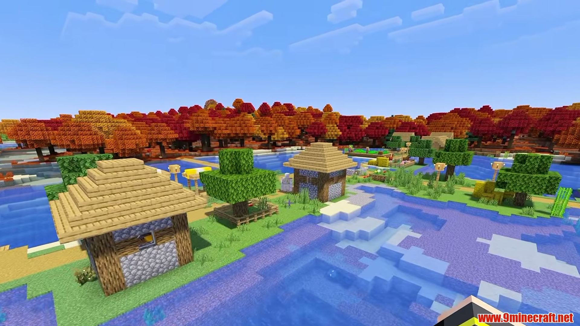 10 Enchanting Dappled Forest &Amp; Wilderness Seeds For Minecraft 26.3 – Java &Amp; Bedrock Edition 29 Dappled forest village - seed 1040674356 screenshot 1