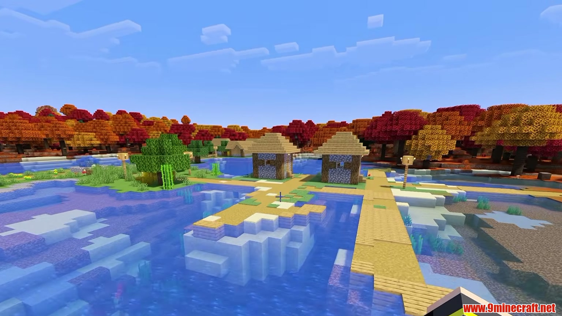 10 Enchanting Dappled Forest &Amp; Wilderness Seeds For Minecraft 26.3 – Java &Amp; Bedrock Edition 30 Dappled forest village - seed 1040674356 screenshot 2