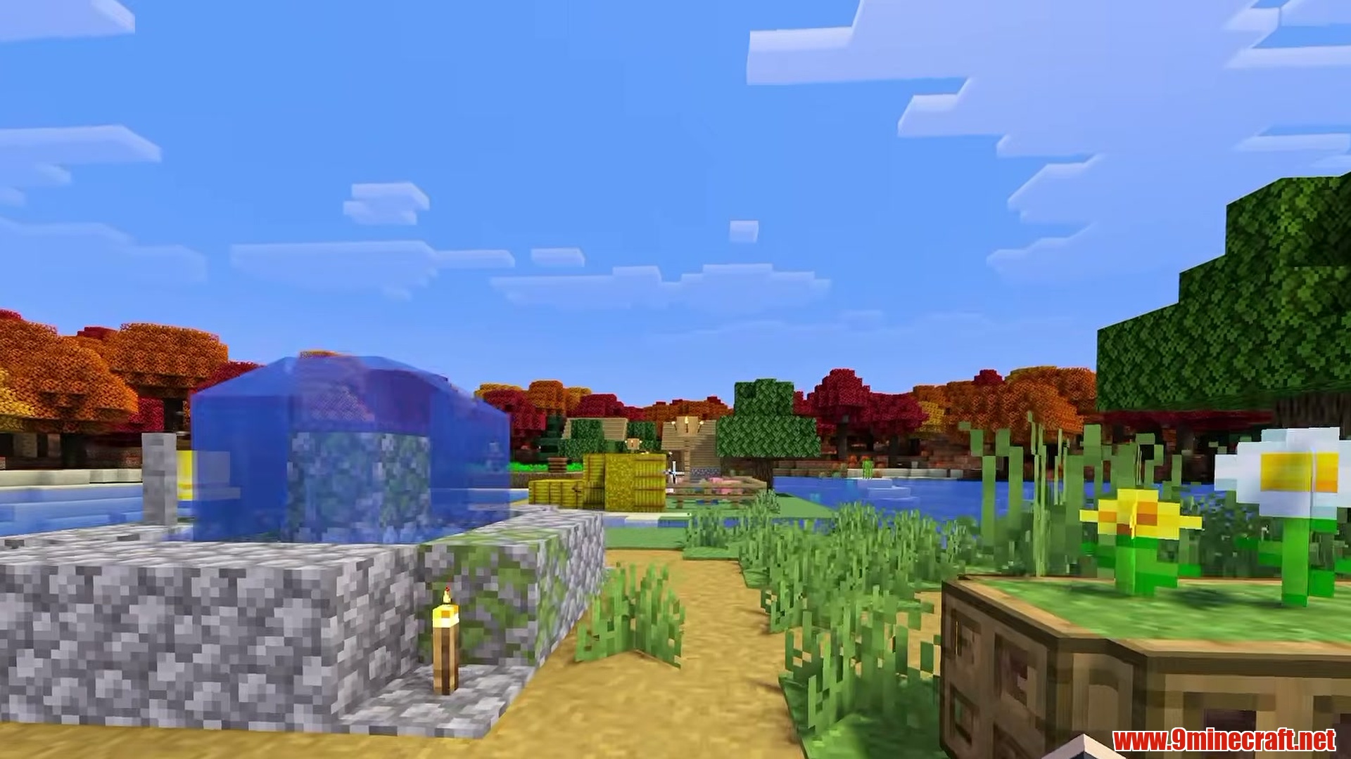 10 Enchanting Dappled Forest &Amp; Wilderness Seeds For Minecraft 26.3 – Java &Amp; Bedrock Edition 31 Dappled forest village - seed 1040674356 screenshot 3