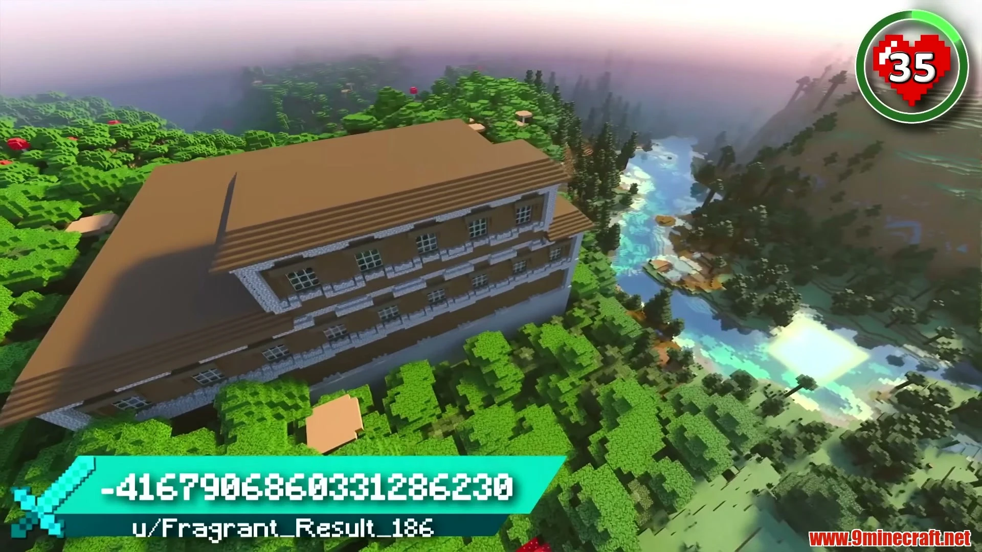 10 Insane Mega Base &Amp; Architectural Canvas Seeds For Minecraft (26.3, 1.21.11) – Java &Amp; Bedrock Edition 2 Meadow river island, hillside mansion & dripstone cavern outpost village - minecraft 26. 3 seed -4167906860331286230 view 1