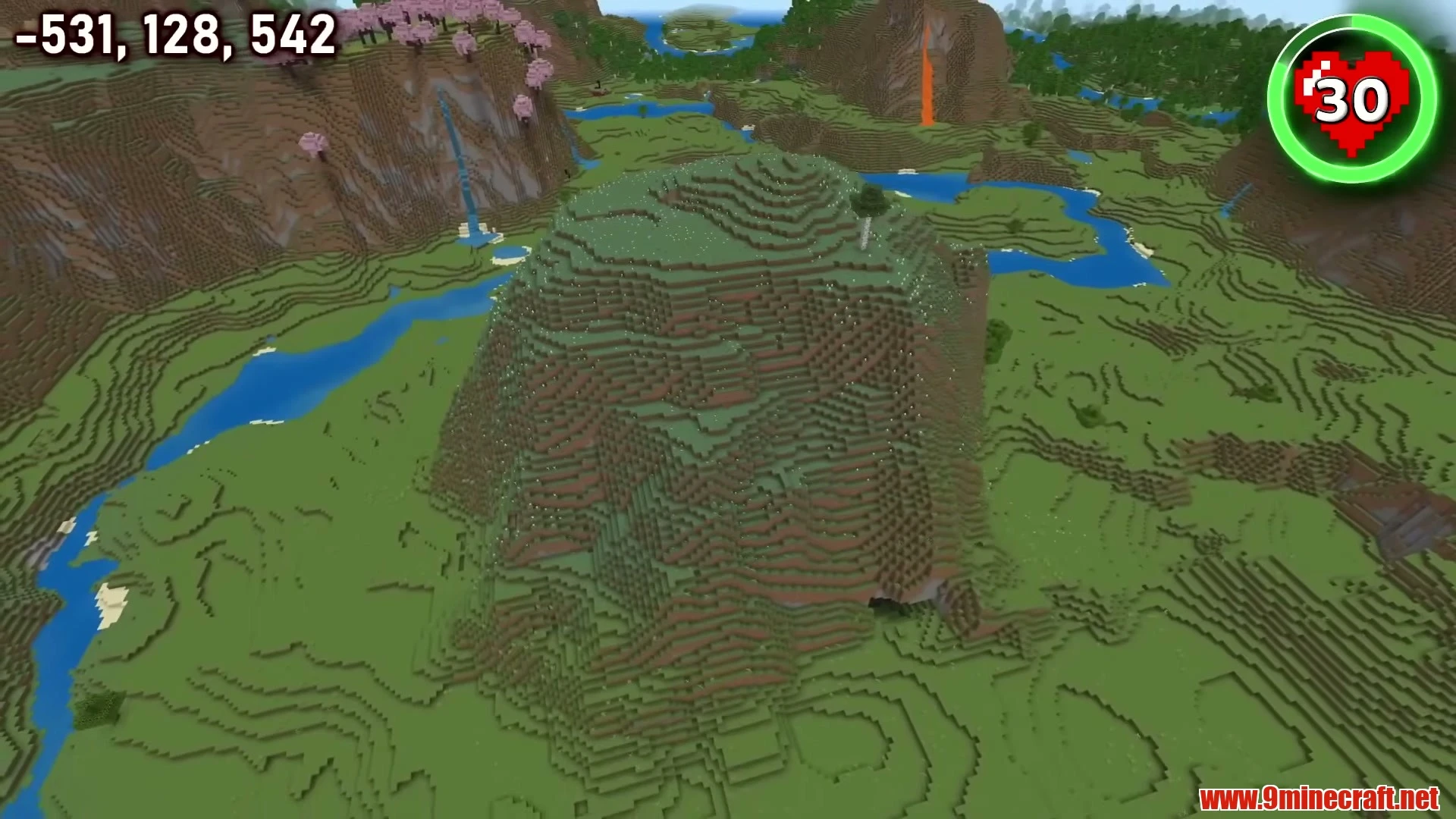 10 Insane Mega Base &Amp; Architectural Canvas Seeds For Minecraft (26.3, 1.21.11) – Java &Amp; Bedrock Edition 19 Triple meadow river sanctuary & cherry grove valley - minecraft 26. 3 seed 3918163394485153952 view 3