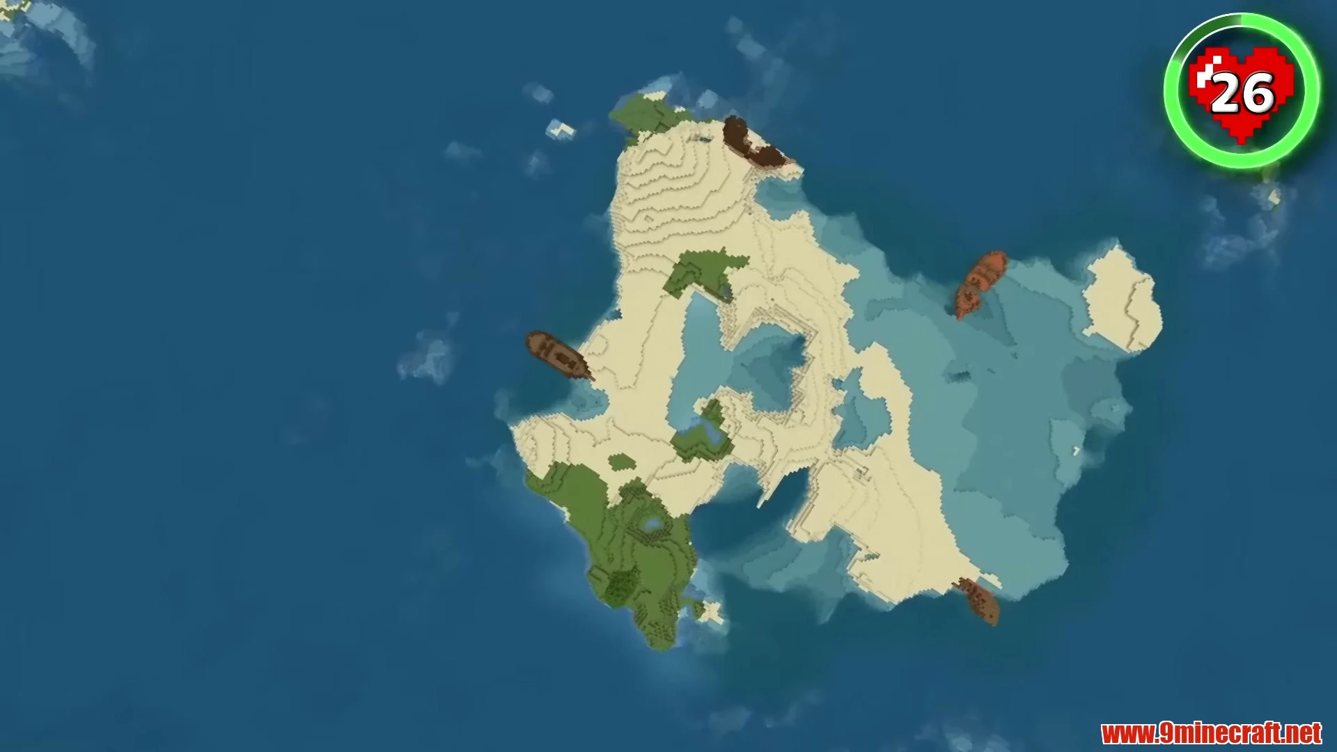 10 Insane Mega Base &Amp; Architectural Canvas Seeds For Minecraft (26.3, 1.21.11) – Java &Amp; Bedrock Edition 28 Quadruple shipwreck survival island harbor - minecraft 26. 3 seed 142936089681163251 view 3