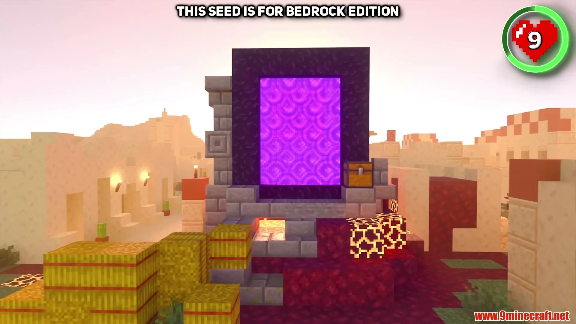 Twin beached shipwreck village & fortress portal - minecraft 26. 3 seed 5909053608336143369 view 3