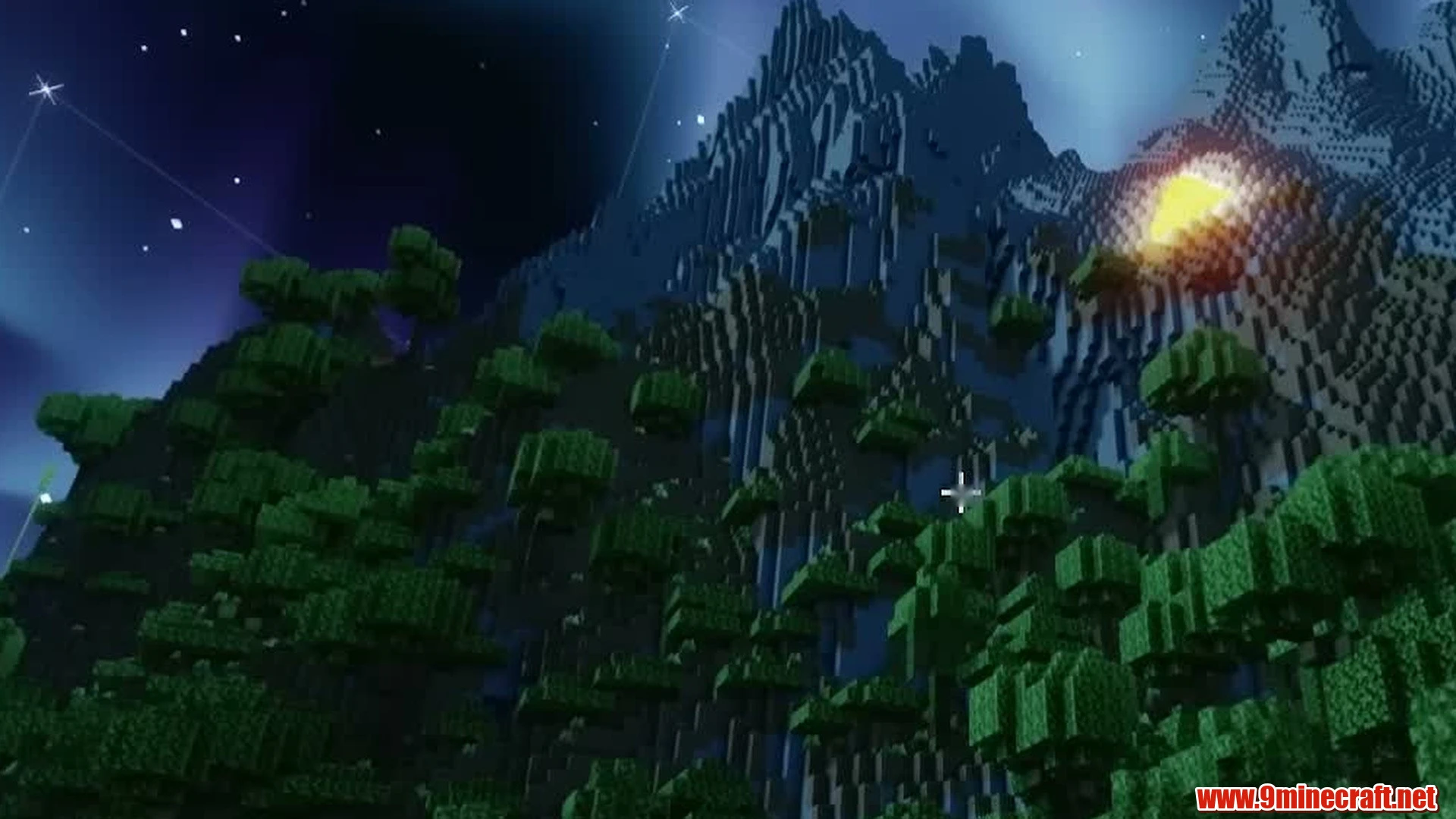 Volcano caldera ocean island - minecraft seed -5081732893029837383
