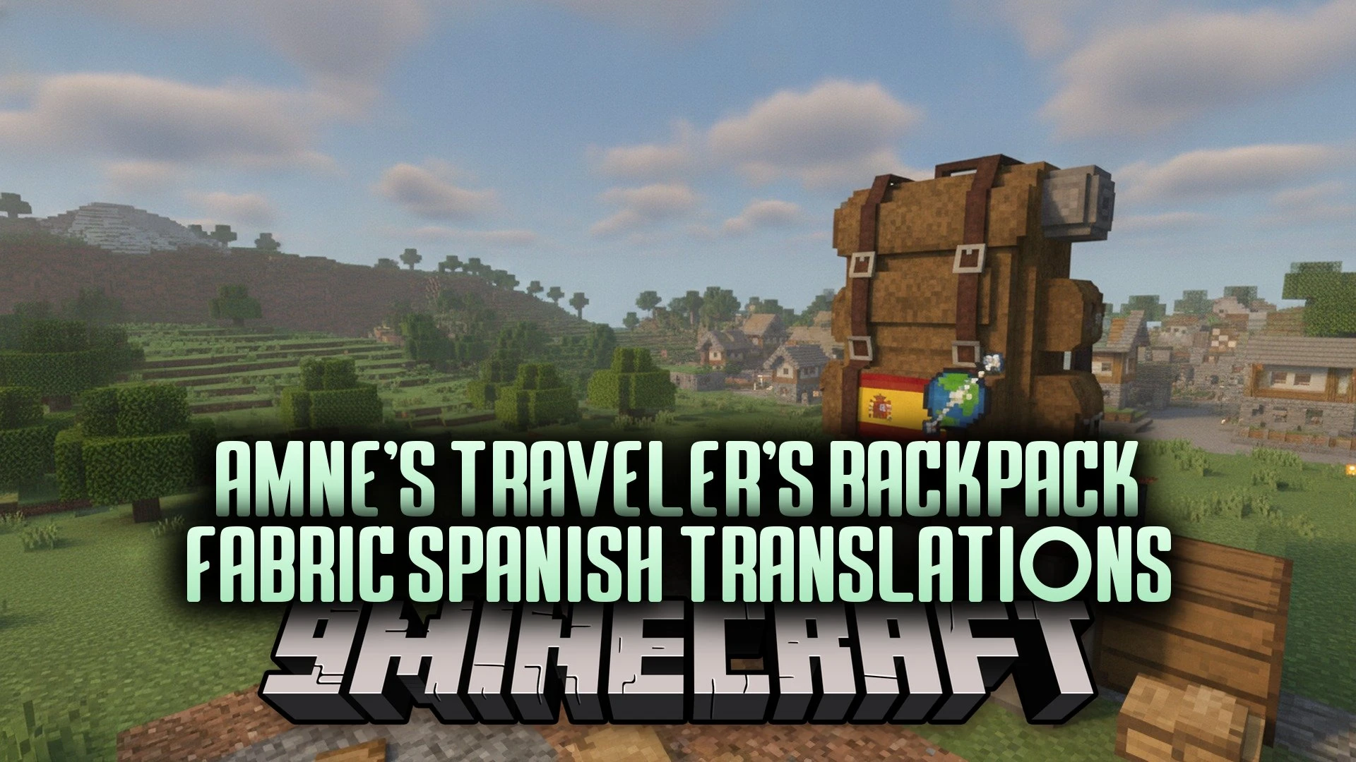Amne’s Traveler’s Backpack Fabric Spanish Translations Resource Pack (1.20.1)