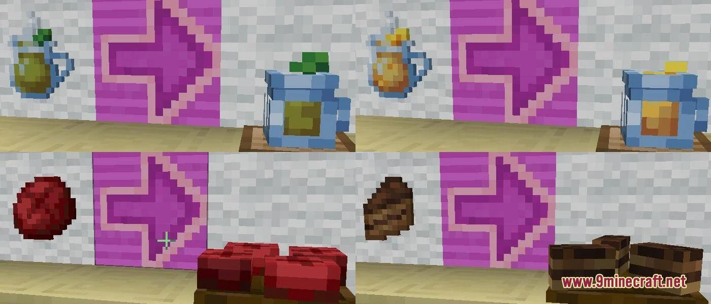 Brewin’ And Chewin’ 3D Delight Foods &Amp; Drinks Resource Pack (1.20.1) 2 Brewin' and chewin' 3d delight foods & drinks resource pack screenshot 1