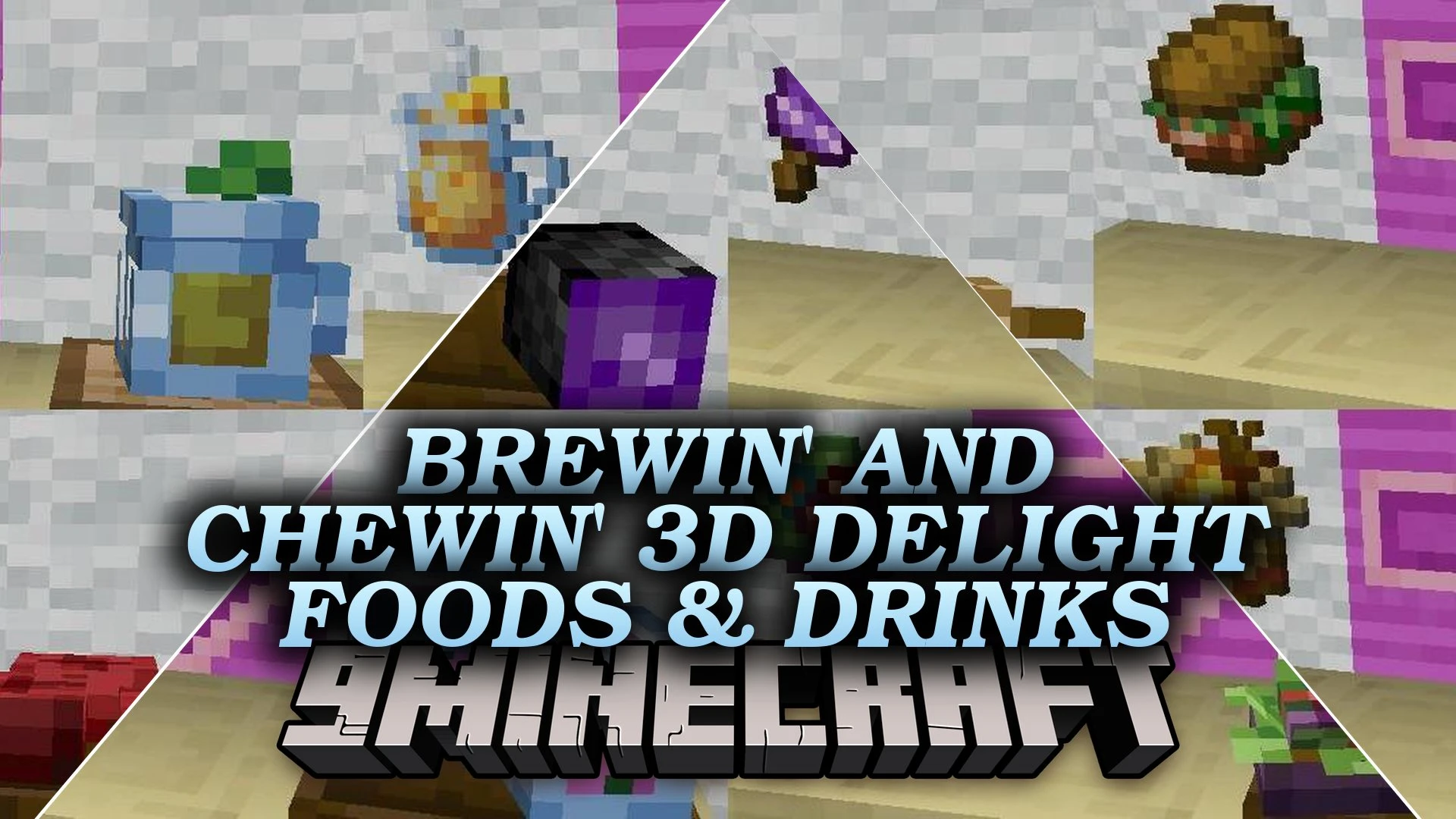 Brewin’ and Chewin’ 3D Delight Foods & Drinks Resource Pack (1.20.1)