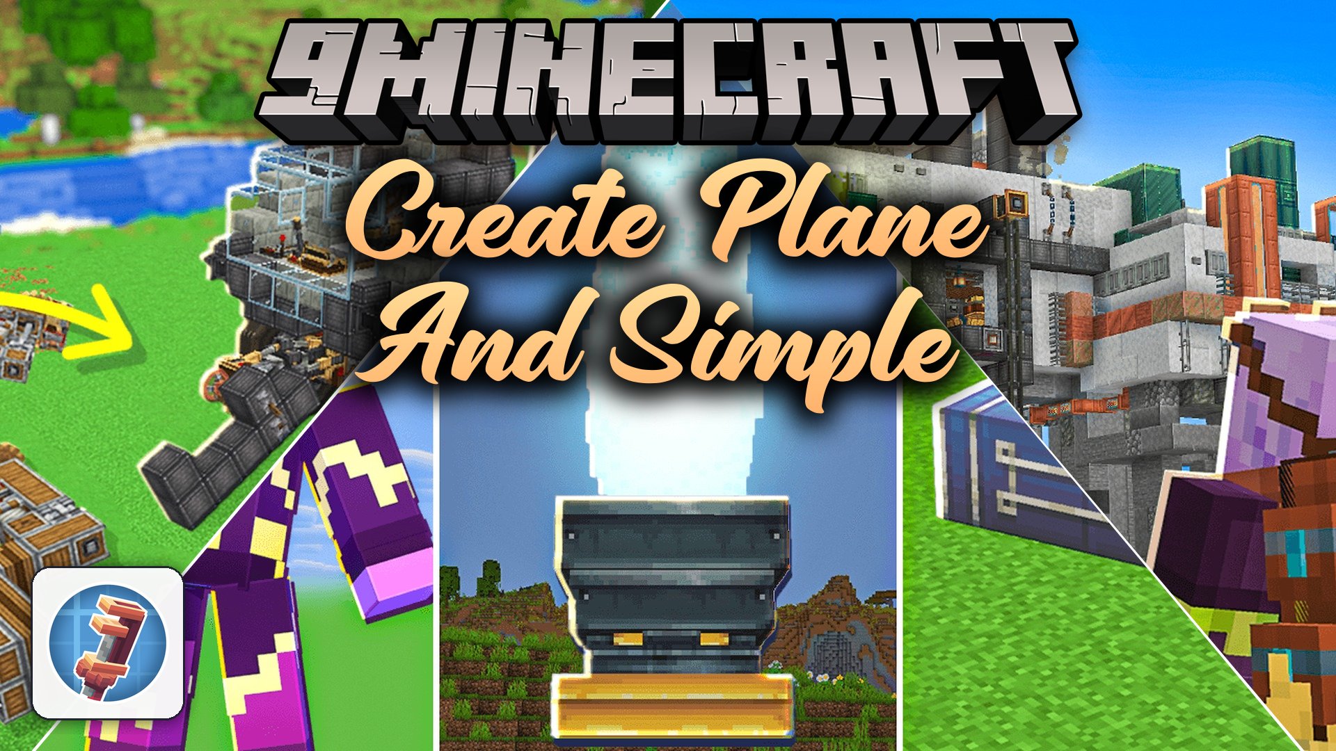 Create Plane And Simple Modpack (1.21.1) – Build Flying Contraptions And Factories