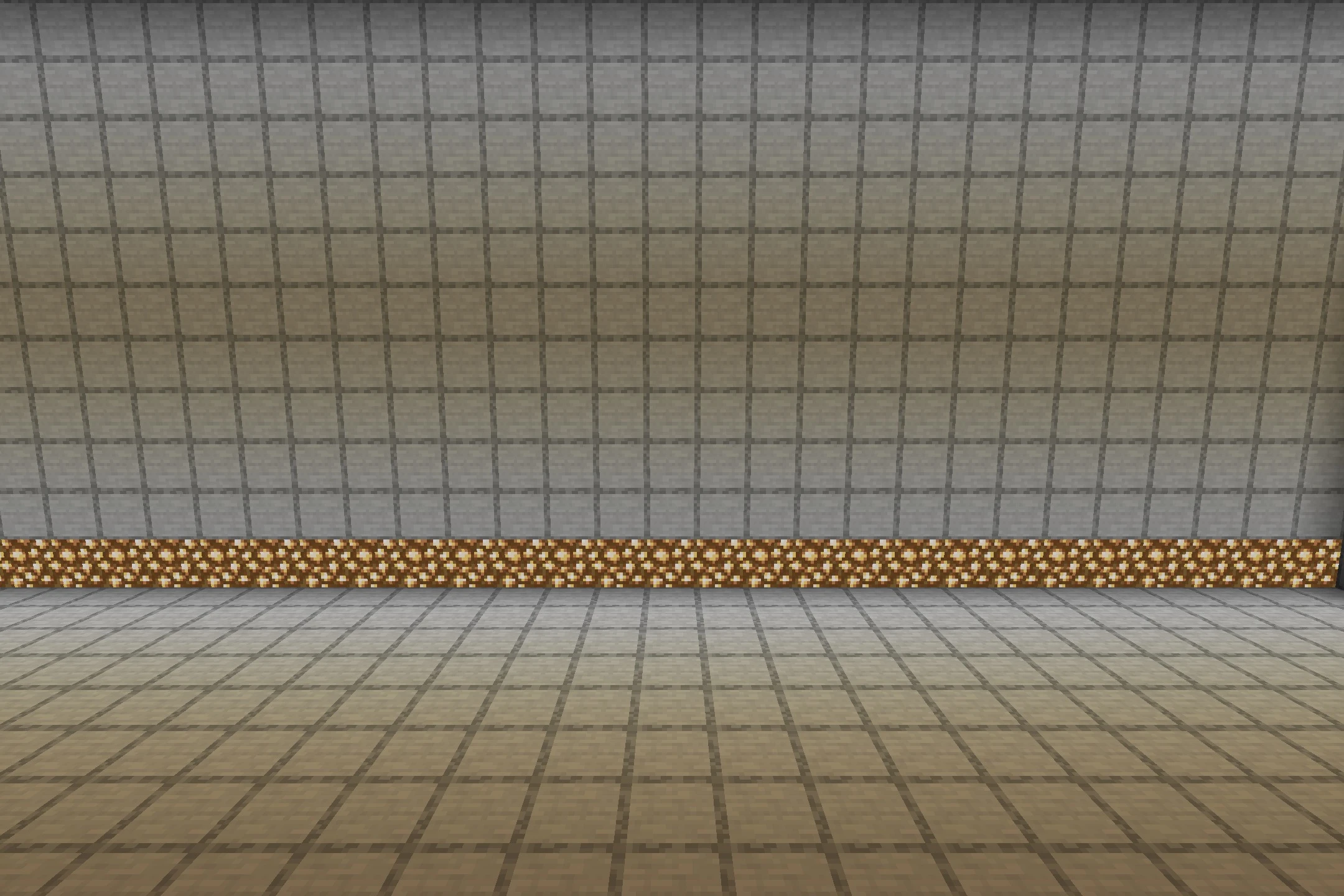 Donut Smp Essentials Resource Pack (26.3, 1.20.1) – Zero Visual Clutter 5 A clear view of the grid patterned walls and glowstone floor trim