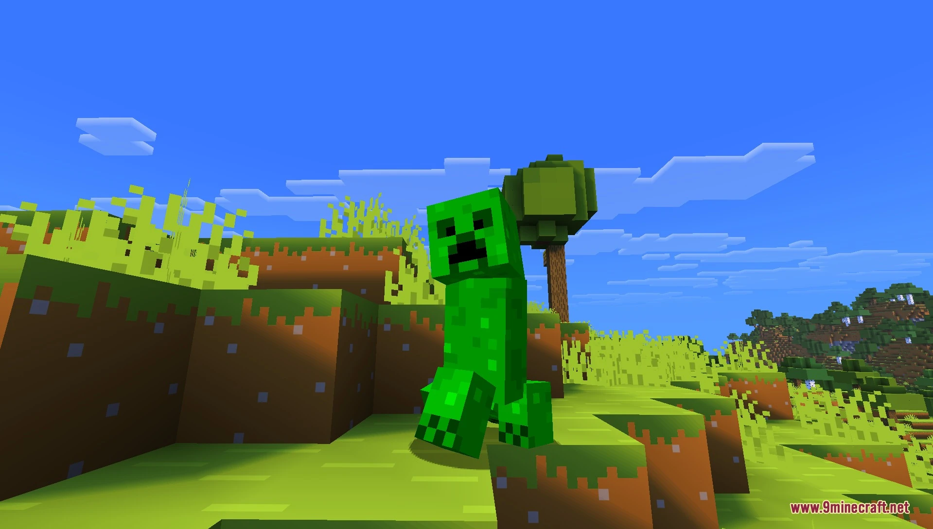 Dungeons 2 Creeper Resource Pack (26.1.2, 1.21.1) – Chilling Blue Soul Infected 5 Dungeons 2 creeper resource pack screenshot 4