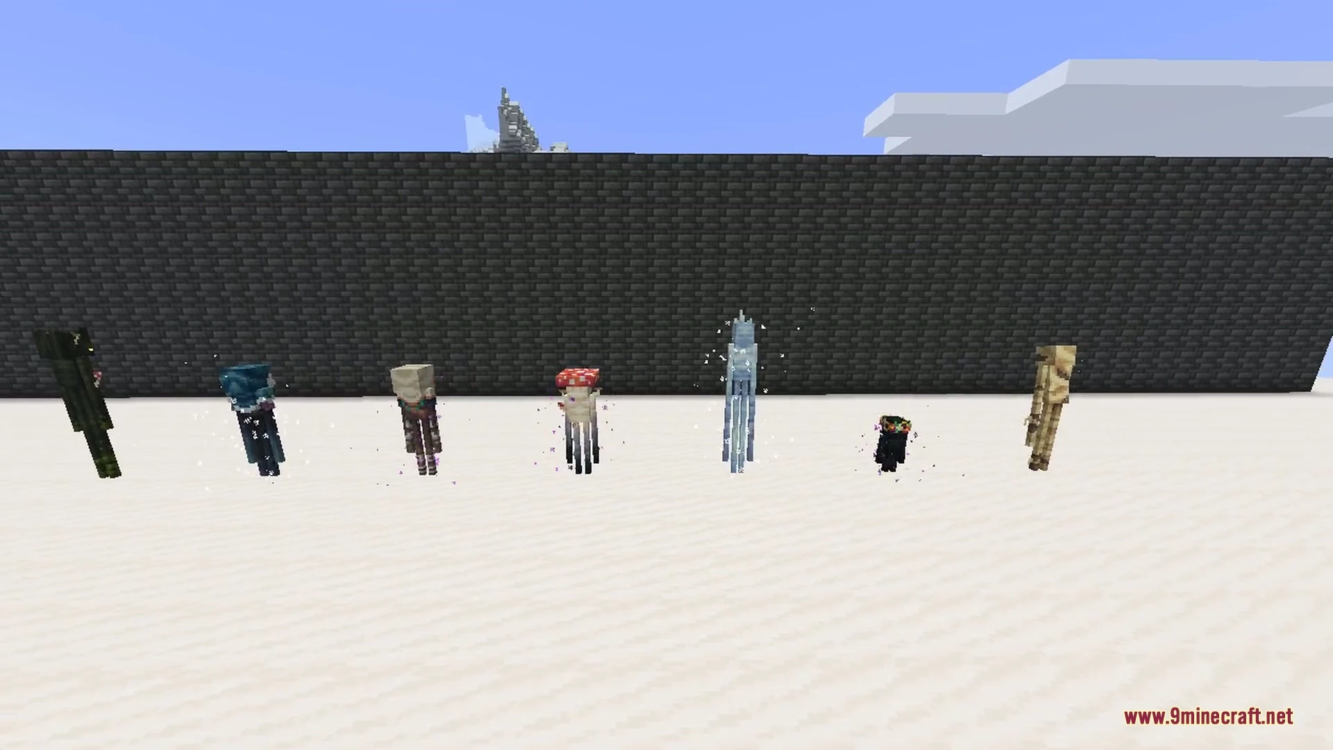 Enderman Overhaul 9Minecraft Mod (26.3, 26.2) – Unique Endermen In Every Biome 6 The warped forest and soulsand valley endermen shown up close with their glowing teal accents