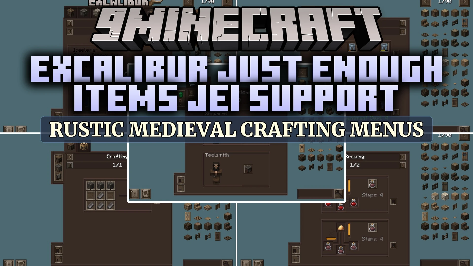 Excalibur Just Enough Items JEI Support by Ruseki_ Resource Pack (26.3, 1.20.1)