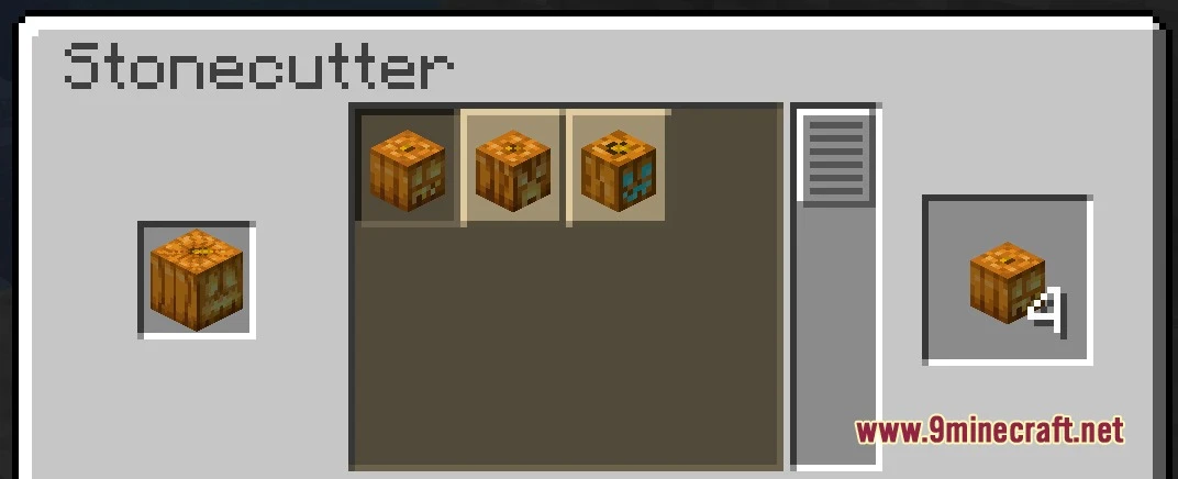 Halloween Stonecutter Miniblock Recipes Data Pack (1.21.11, 1.21.1) 2 Halloween stonecutter miniblock recipes data pack screenshot 1