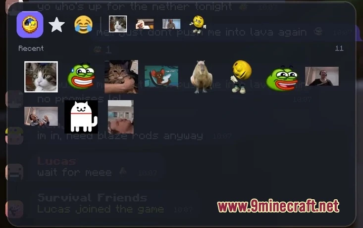 Ingame Messenger Mod (1.19.2) – Talk With Friends Using Modern Speech Bubbles 6 Ingame messenger mod screenshot 5