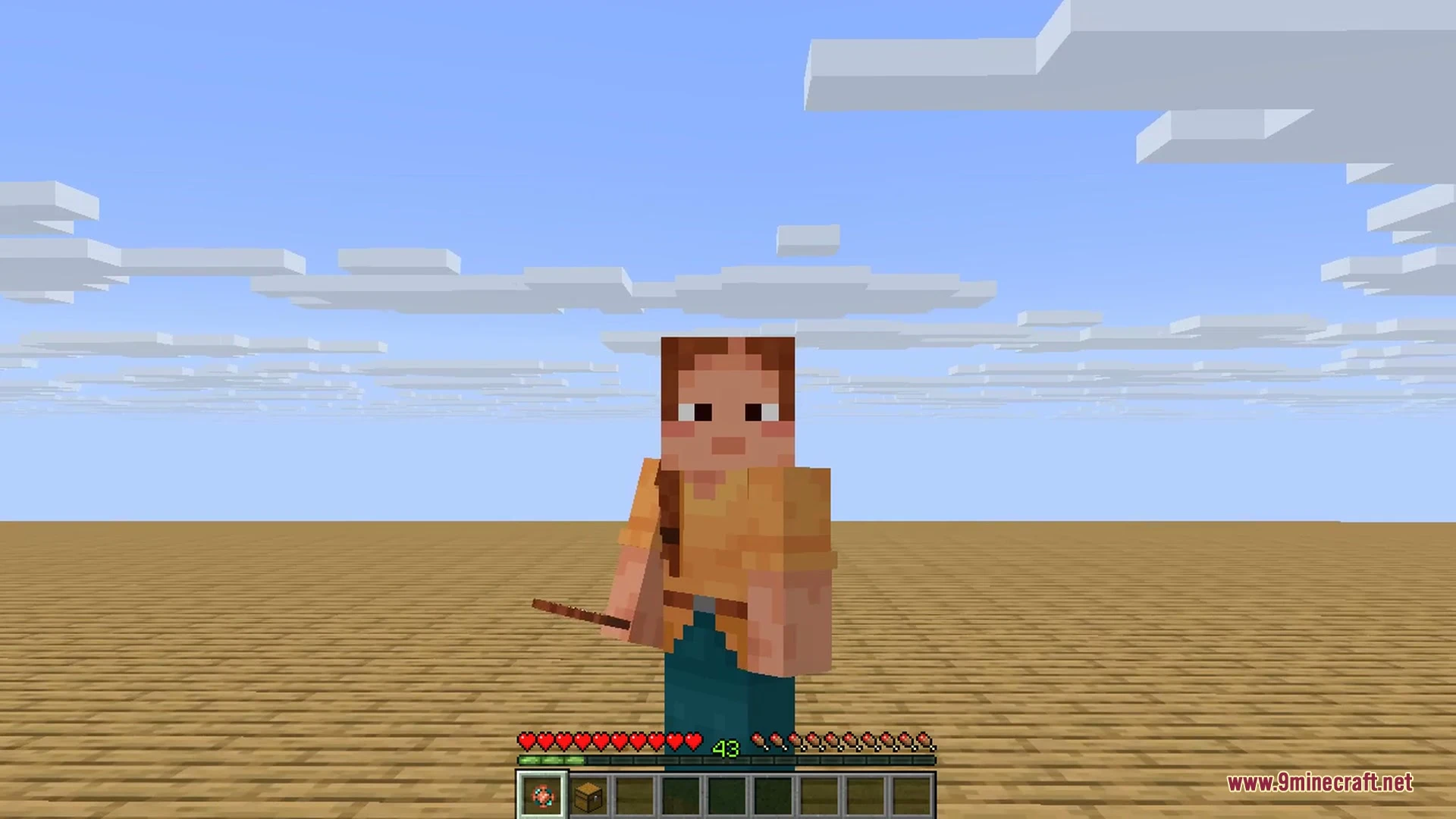 Interactic 9Minecraft Mod (26.3) – Pick Up Dropped Items Directly And Throw Weapons 6 The tooltip of an enchanted axe shown under the crosshair