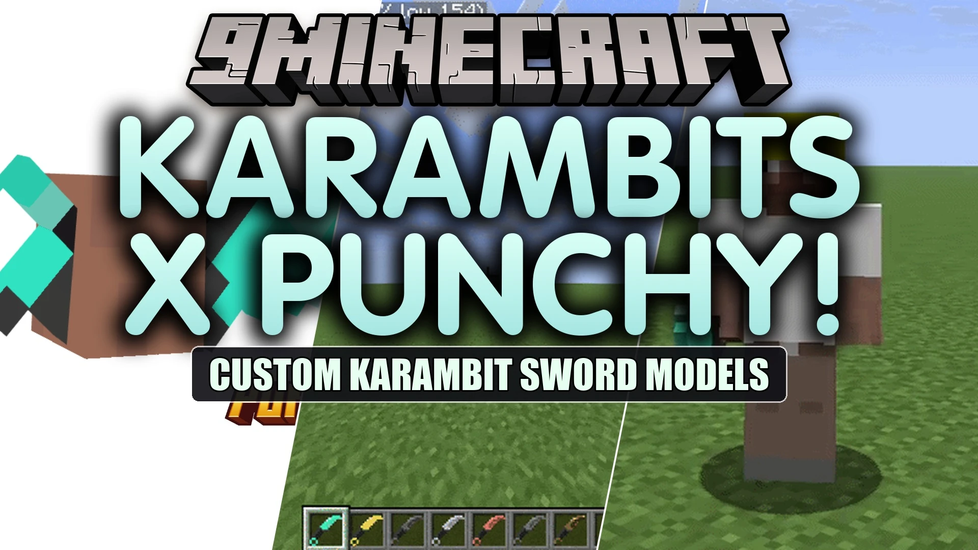 Karambits X Punchy Resource Pack (26.3, 1.20.1) – Tactical Curved Knives