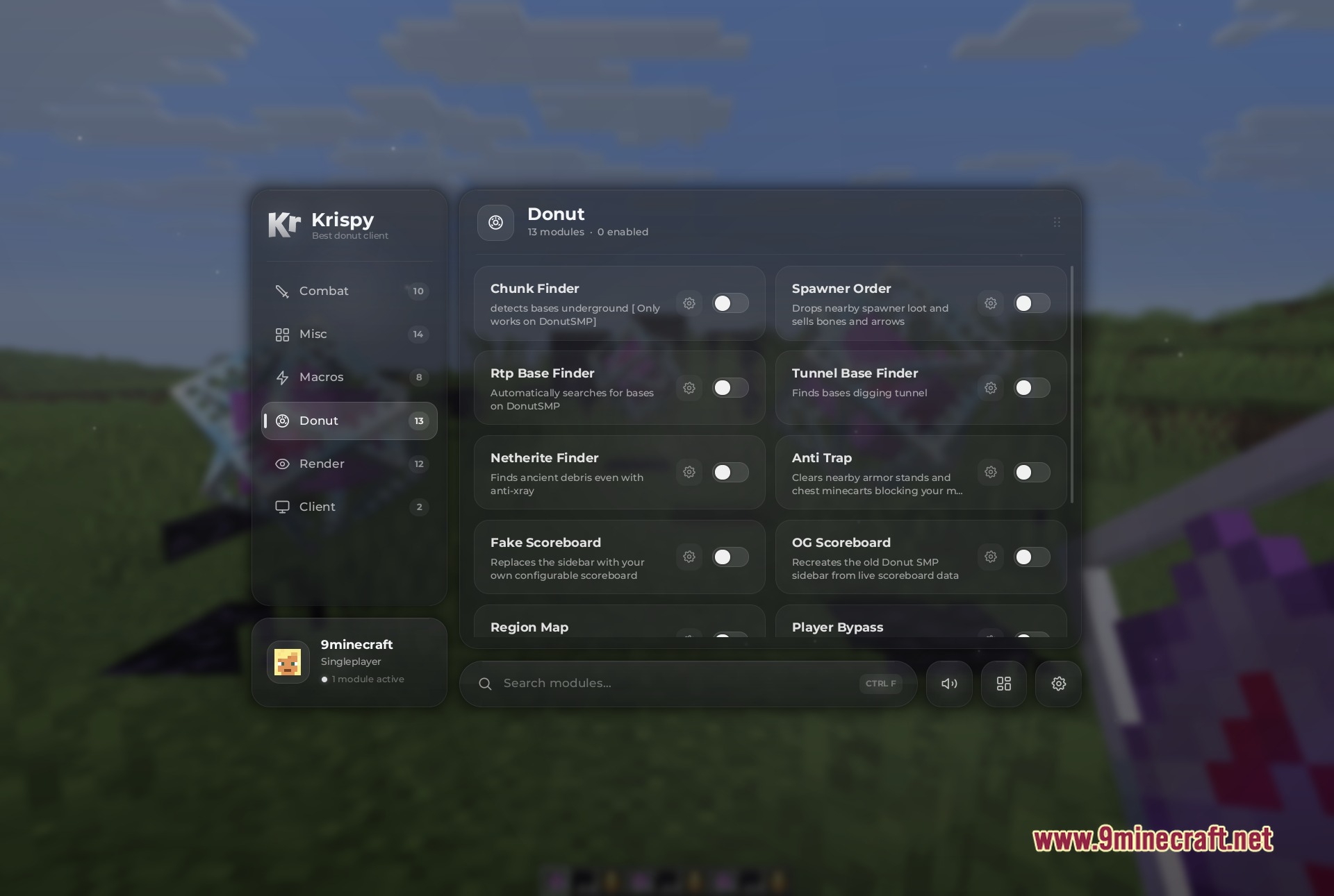 Krispy client mod screenshot 5